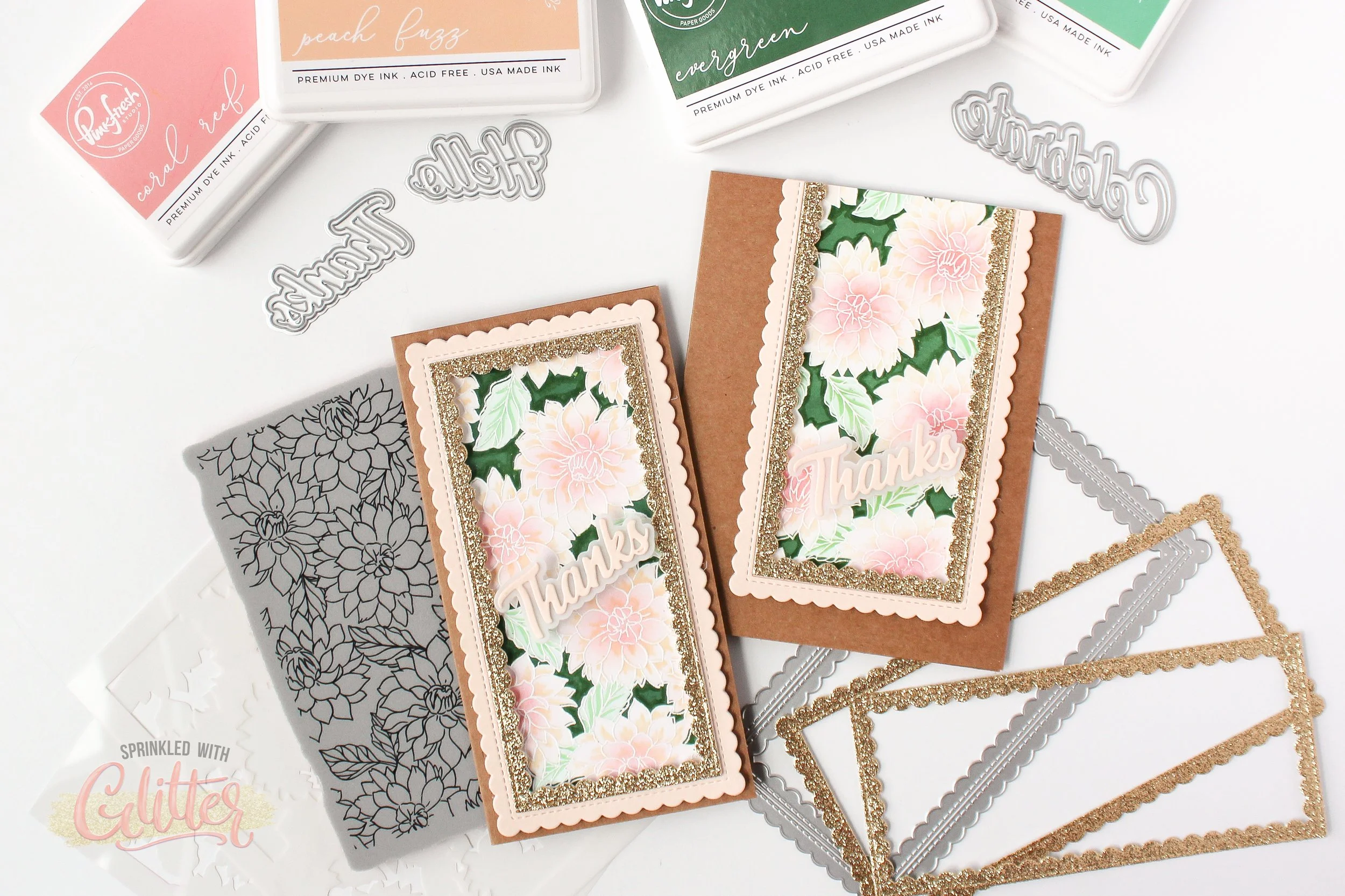 *Another* Floating Sentiment Card - Pinkfresh Studio November Essentials Release Blog Hop
