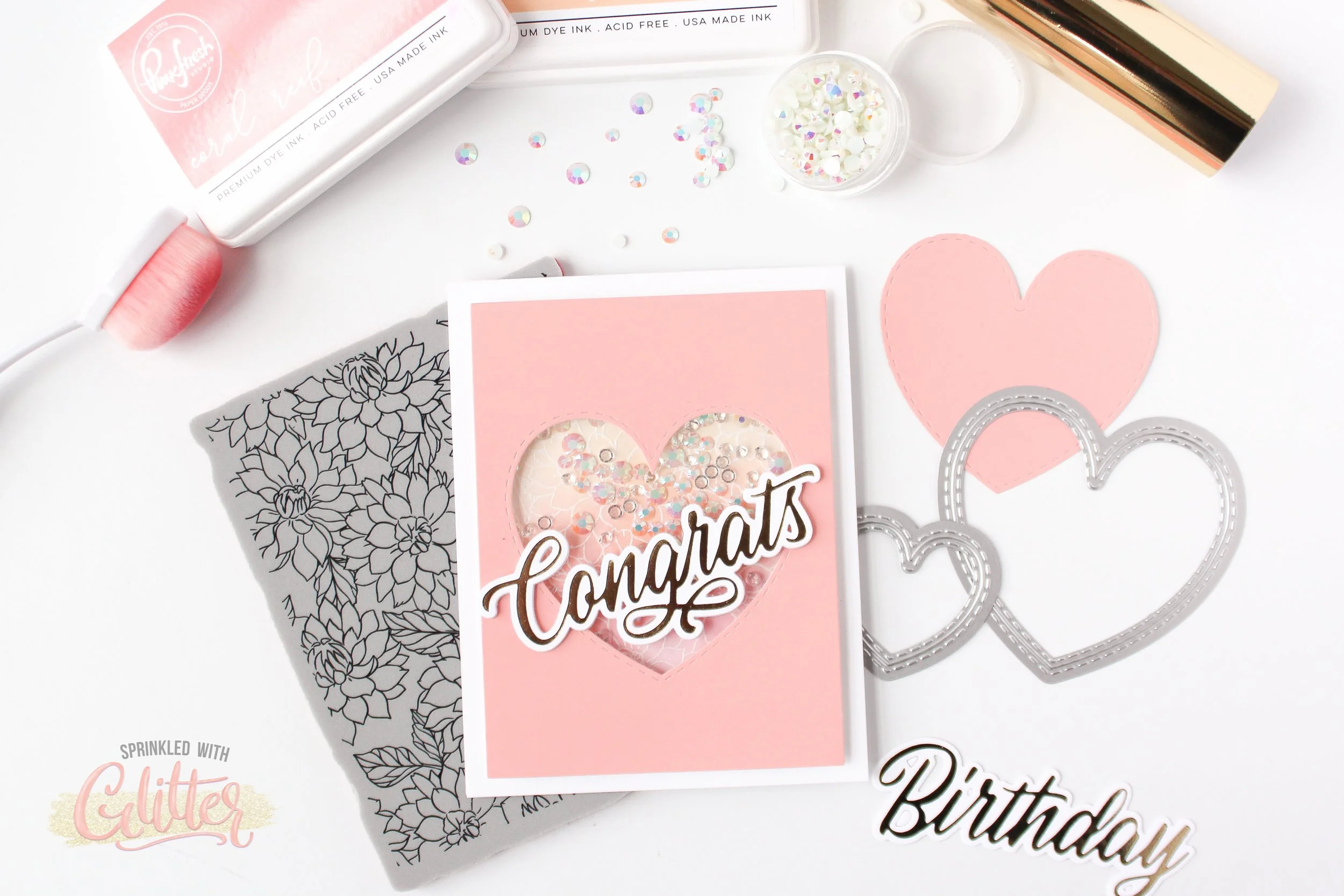 How To Create A Simple Elegant Wedding Shaker Card