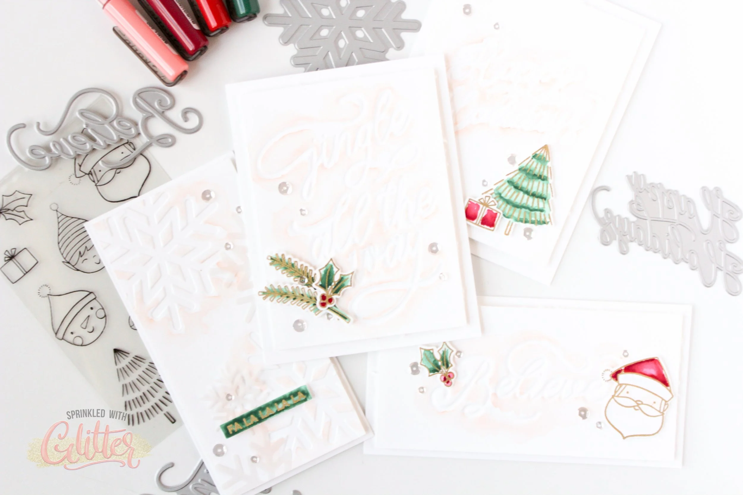 Using Hot Foil Plates For Letterpress - Four Holiday Cards You Can Create In A Hurry