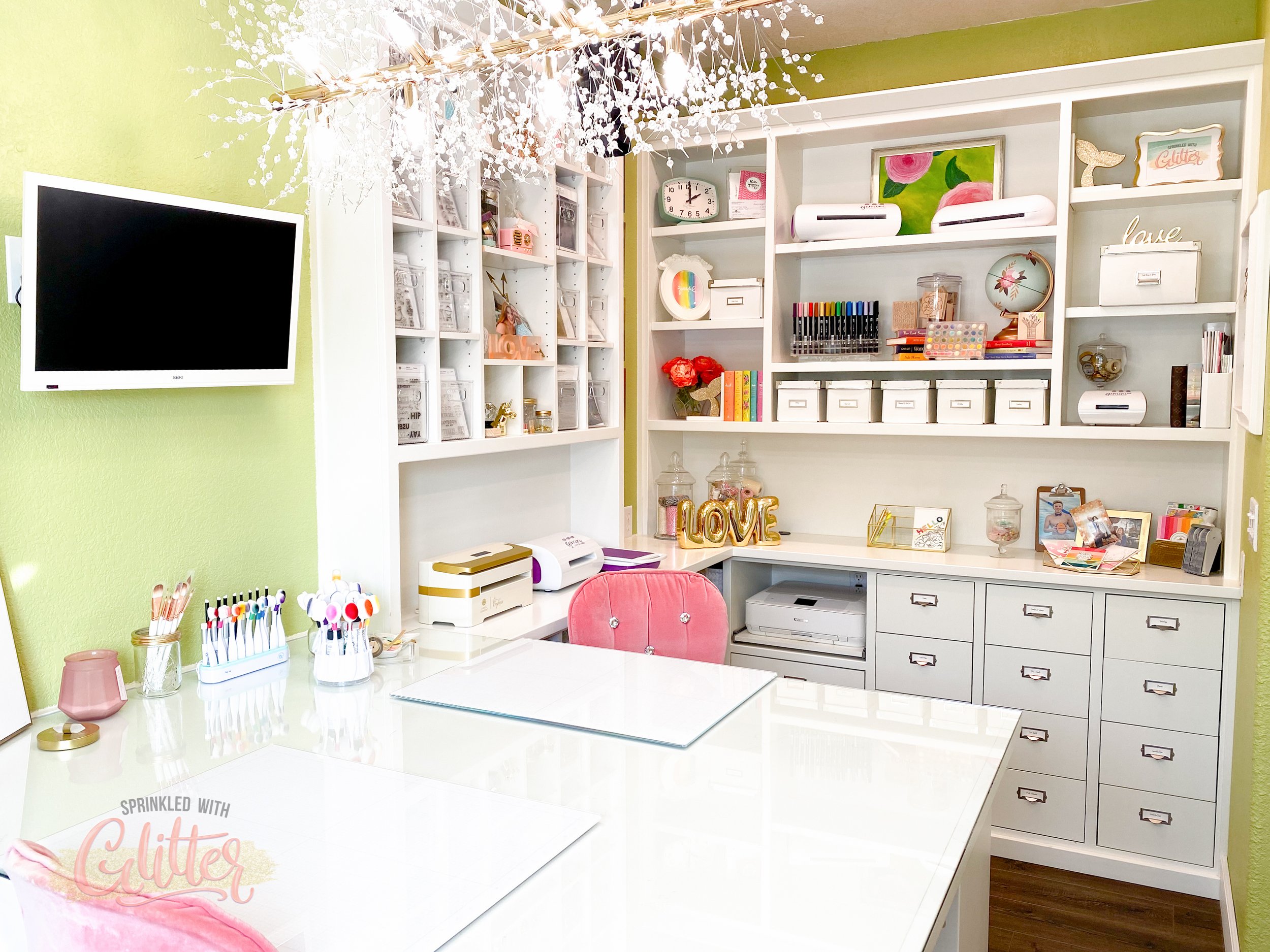 Welcome To The Sprinkled With Glitter Studio - A Photo Tour Of My Craft Room