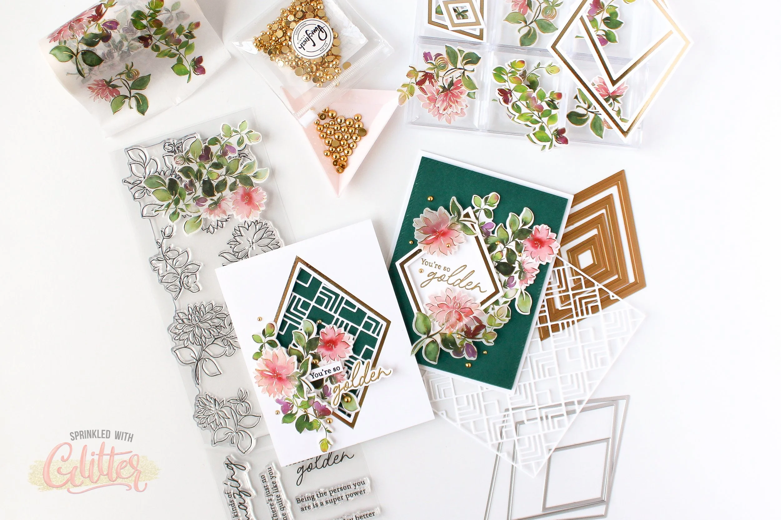 5 Ways To Use The Pinkfresh Studio Nested Foil Shapes - Pinkfresh Studio March 2022 Release Blog Hop