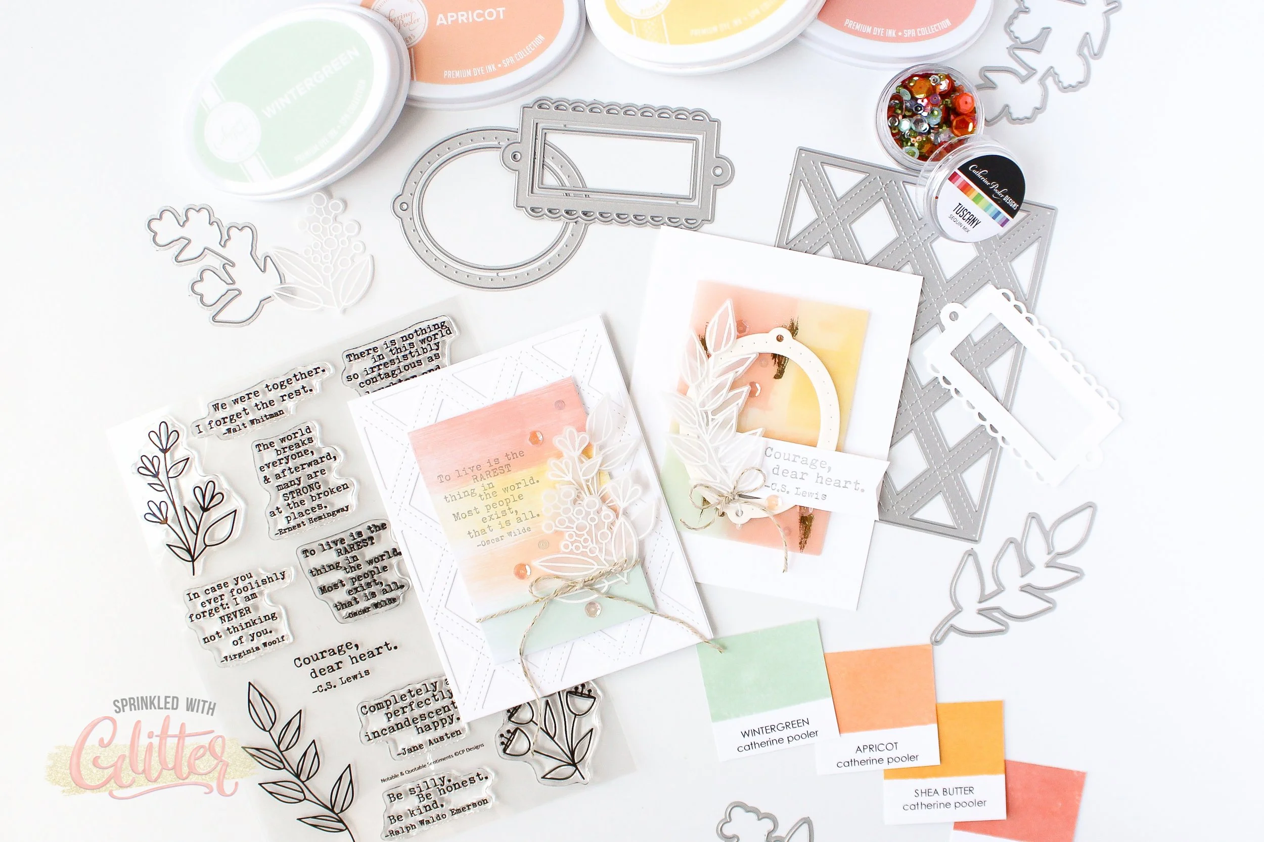 Easy Inky Direct To Paper Abstract Background Techniques - New Catherine Pooler Apothecary Inks