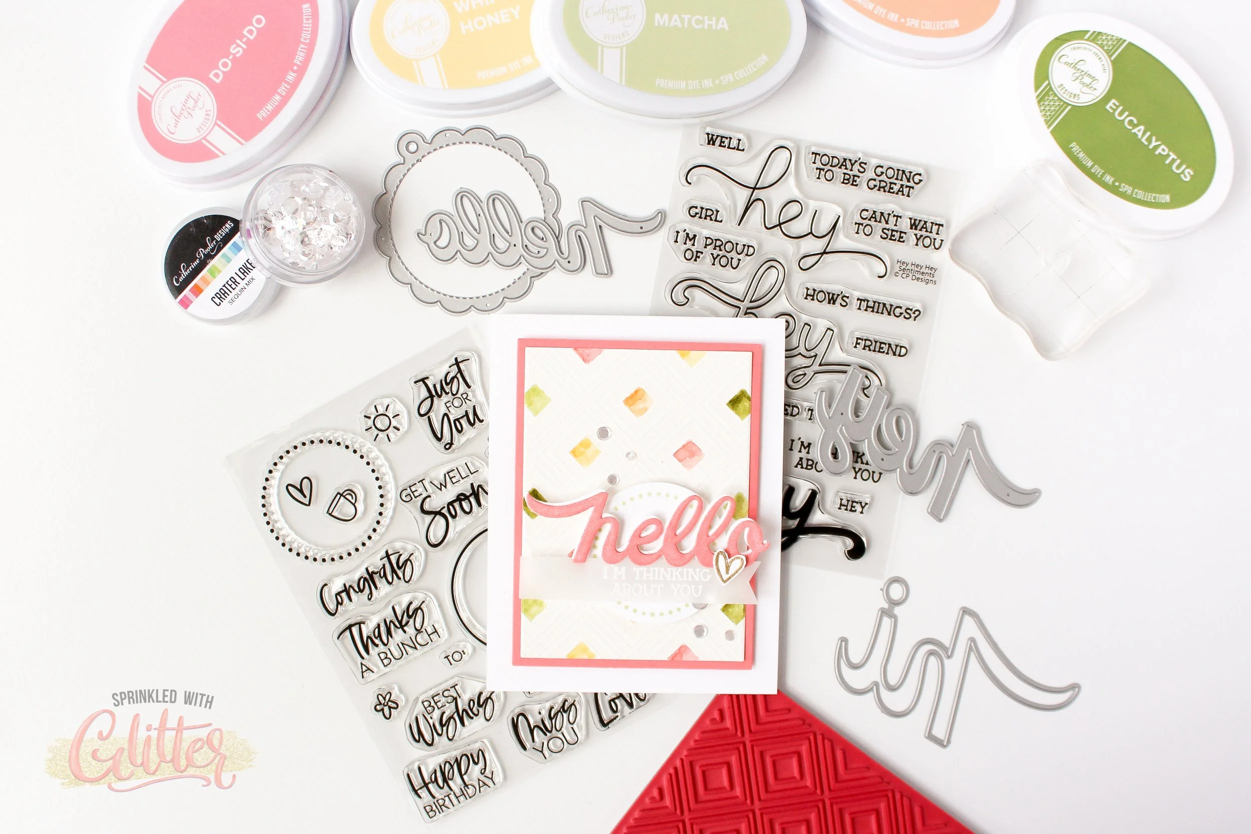 Easy Watercolor Resist Background With New Catherine Pooler Inks - New Catherine Pooler Inks June 2022