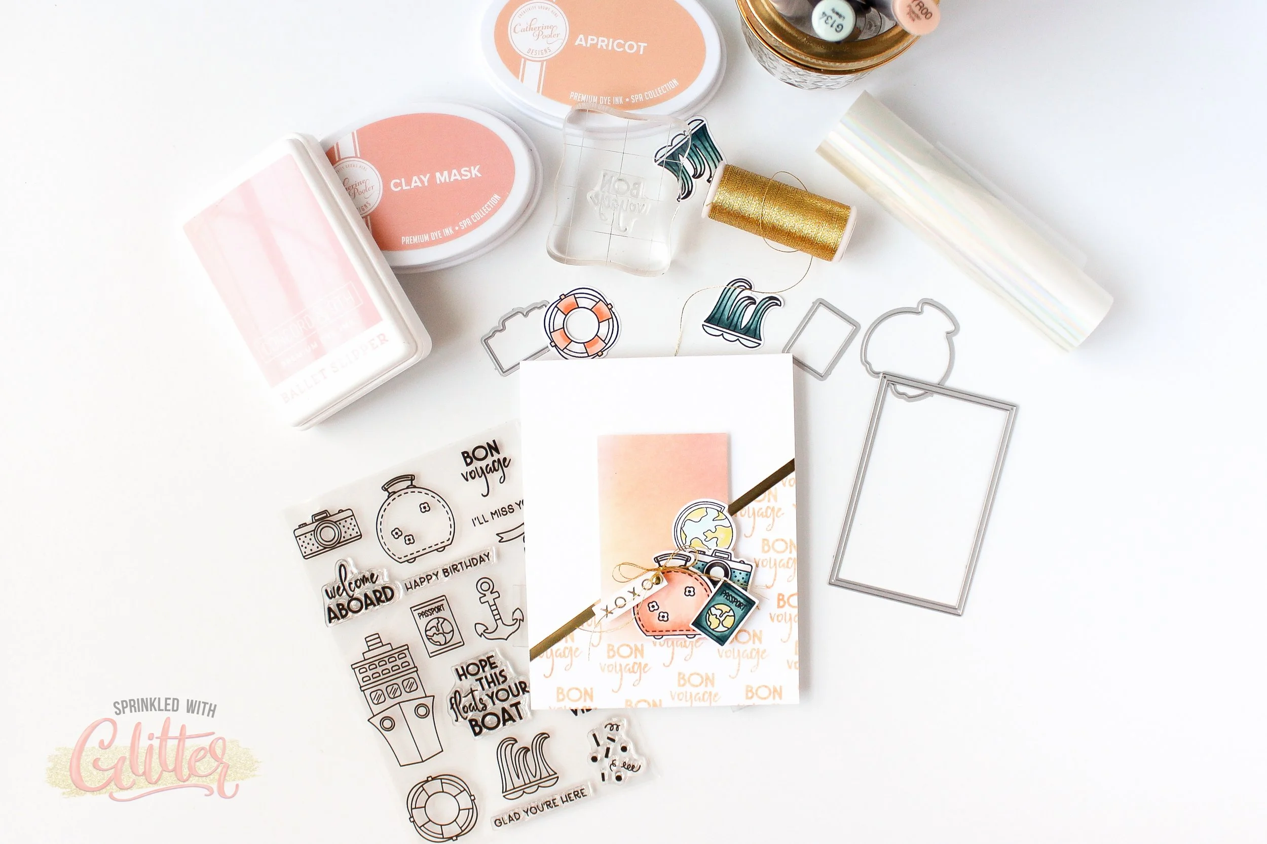 Iridescent Effects On Ink Blended Panels And Stamped Images - My New Favorite Technique