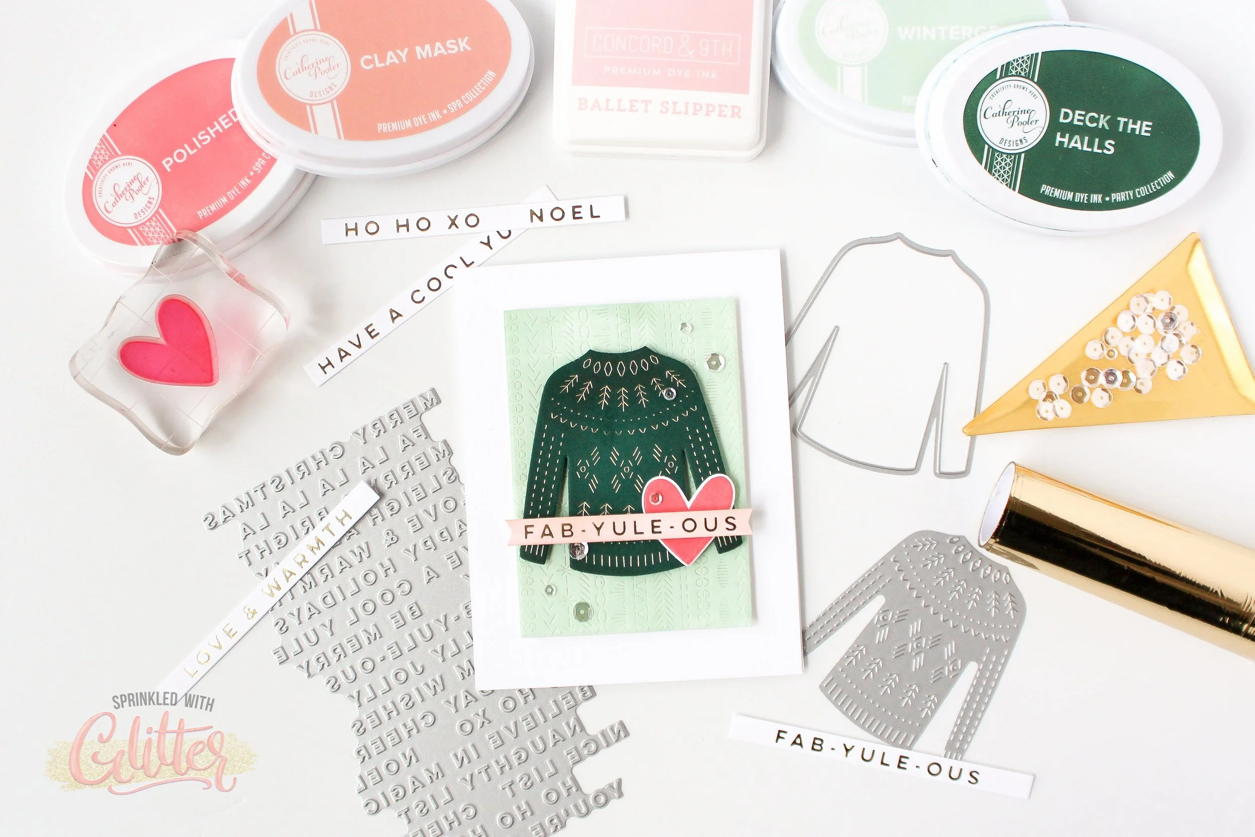 Hot Foil Stamping With A Stitching Die - Essentials By Ellen November 2022 Holiday Release