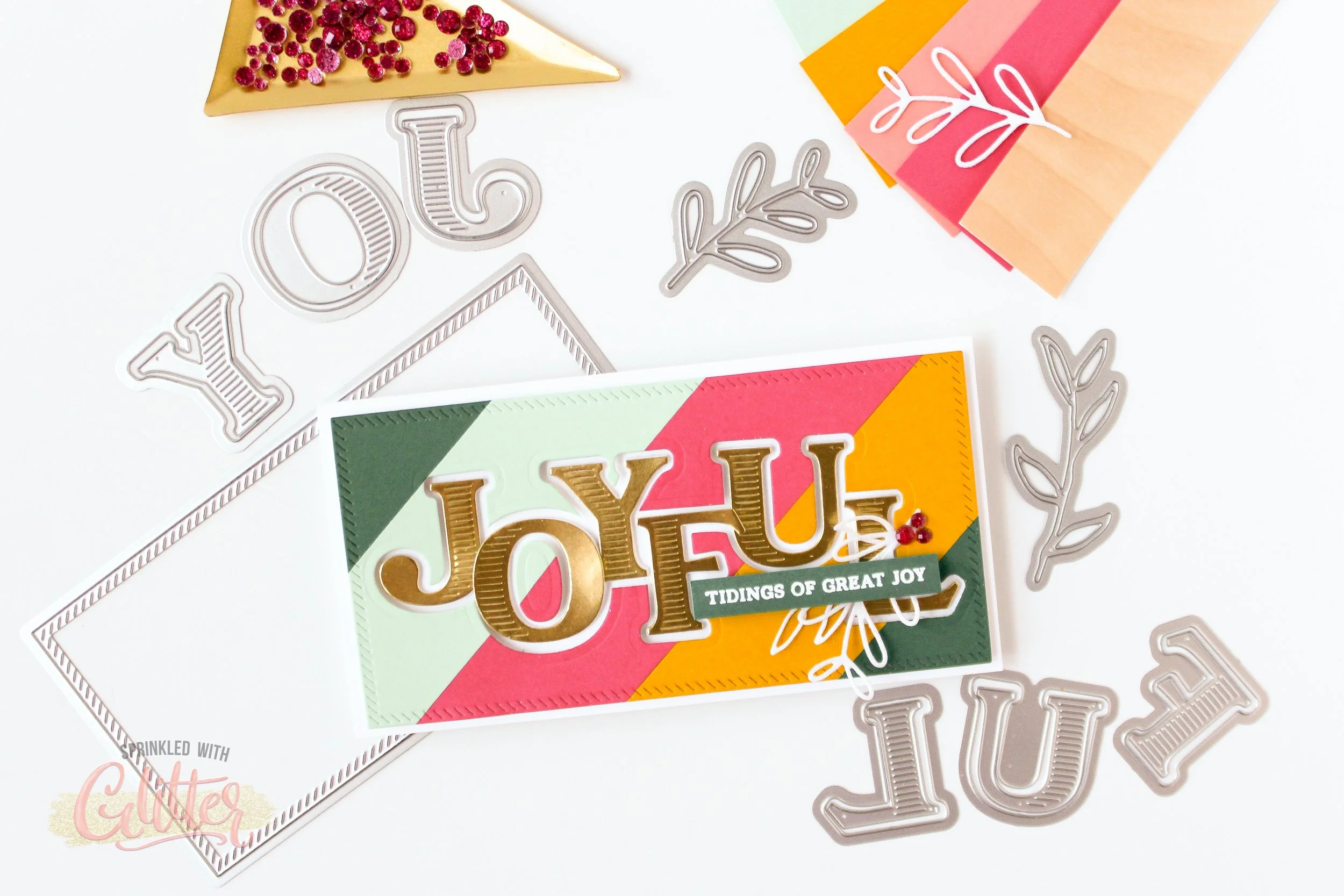 Custom Shaped Die Cut Word Window Using Alphabet Dies