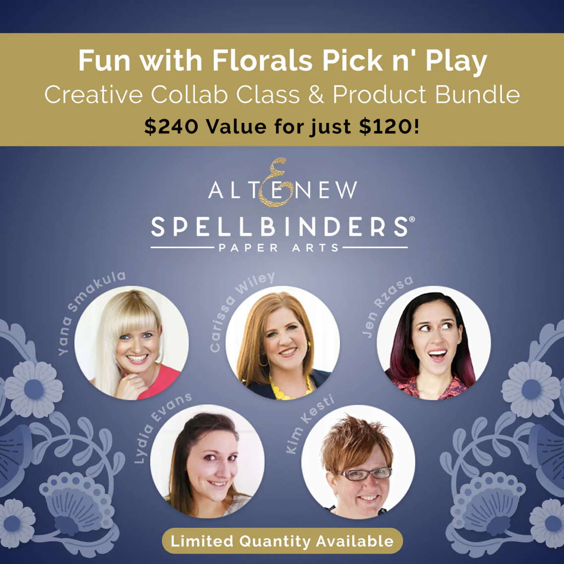Don't Miss The Spellbinders &amp; Altenew Fun With Florals Pick N Play Class!