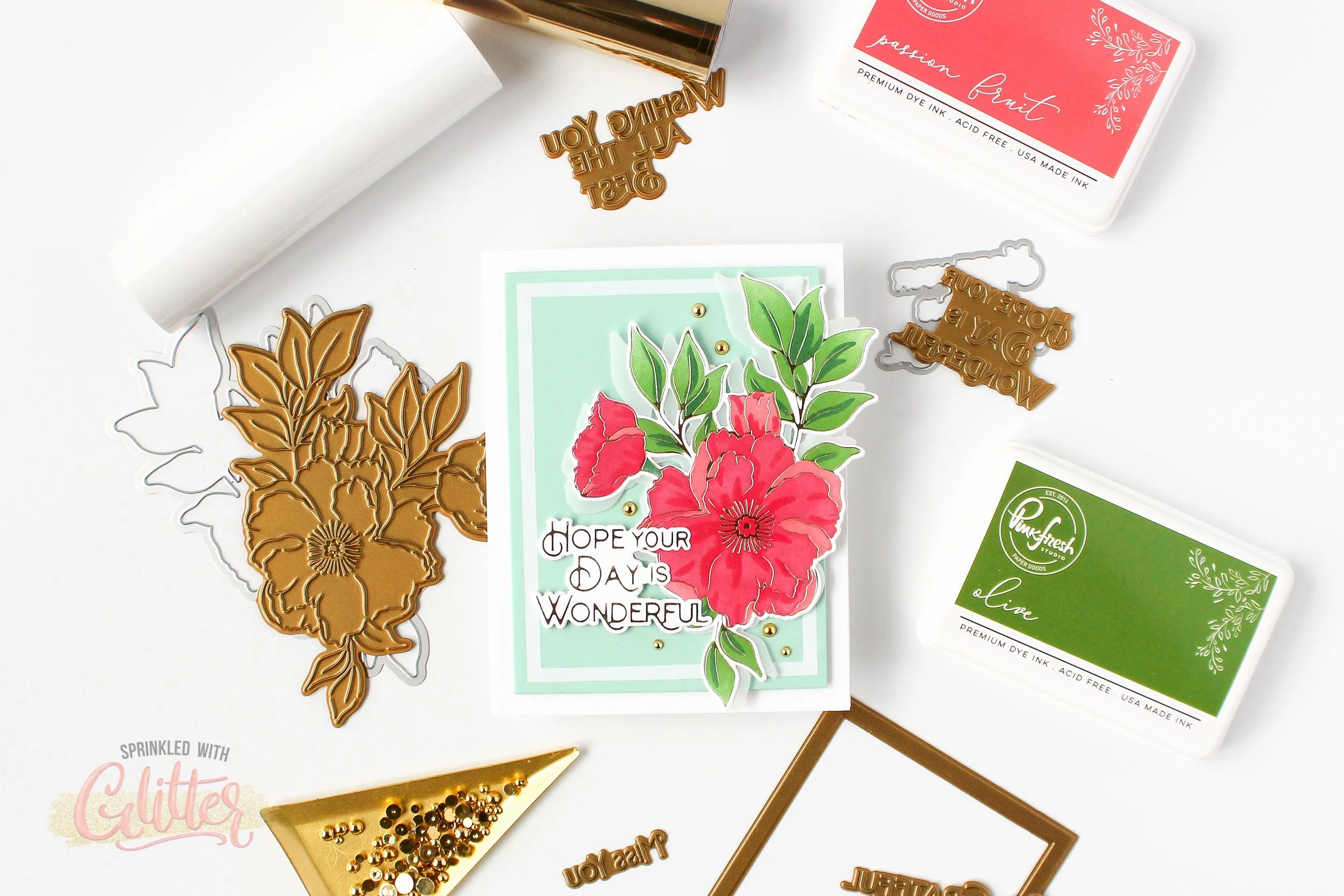 Trying Out (And Trouble Shooting) Opaque White Glimmer Foil - Pinkfresh Studio January 2023 Release Instagram Hop