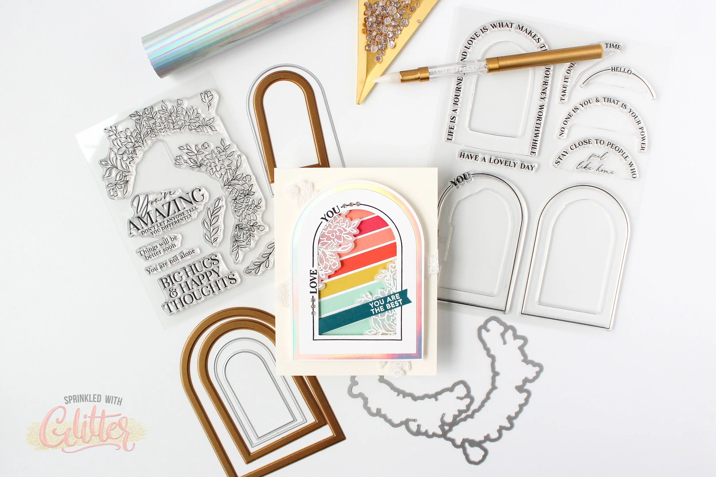 Easy Color With Card Stock Strips - Pinkfresh Studio February 2023 Release Blog Hop