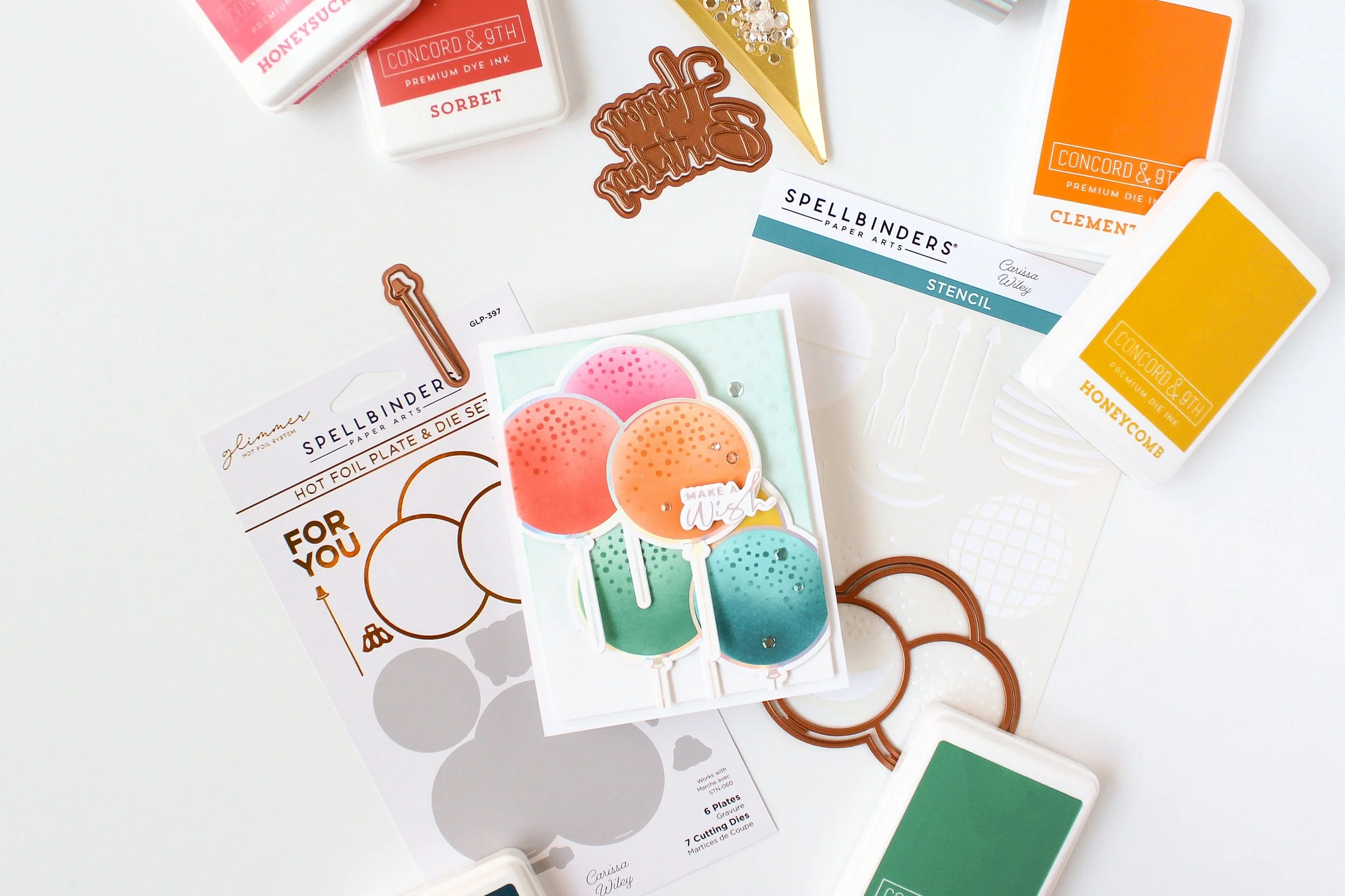 Party Balloon Bouquet Gate Fold Card - It's My Party Collection From Carissa Wiley