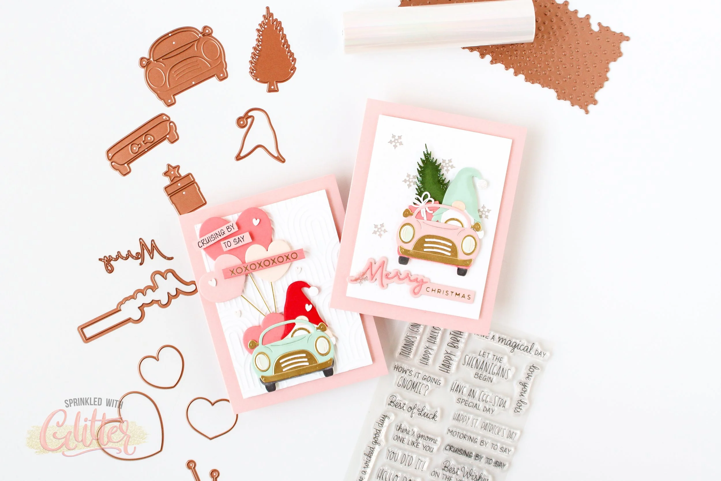 Creating For Multiple Holidays With One Die Set- Gnome Drive From Spellbinders