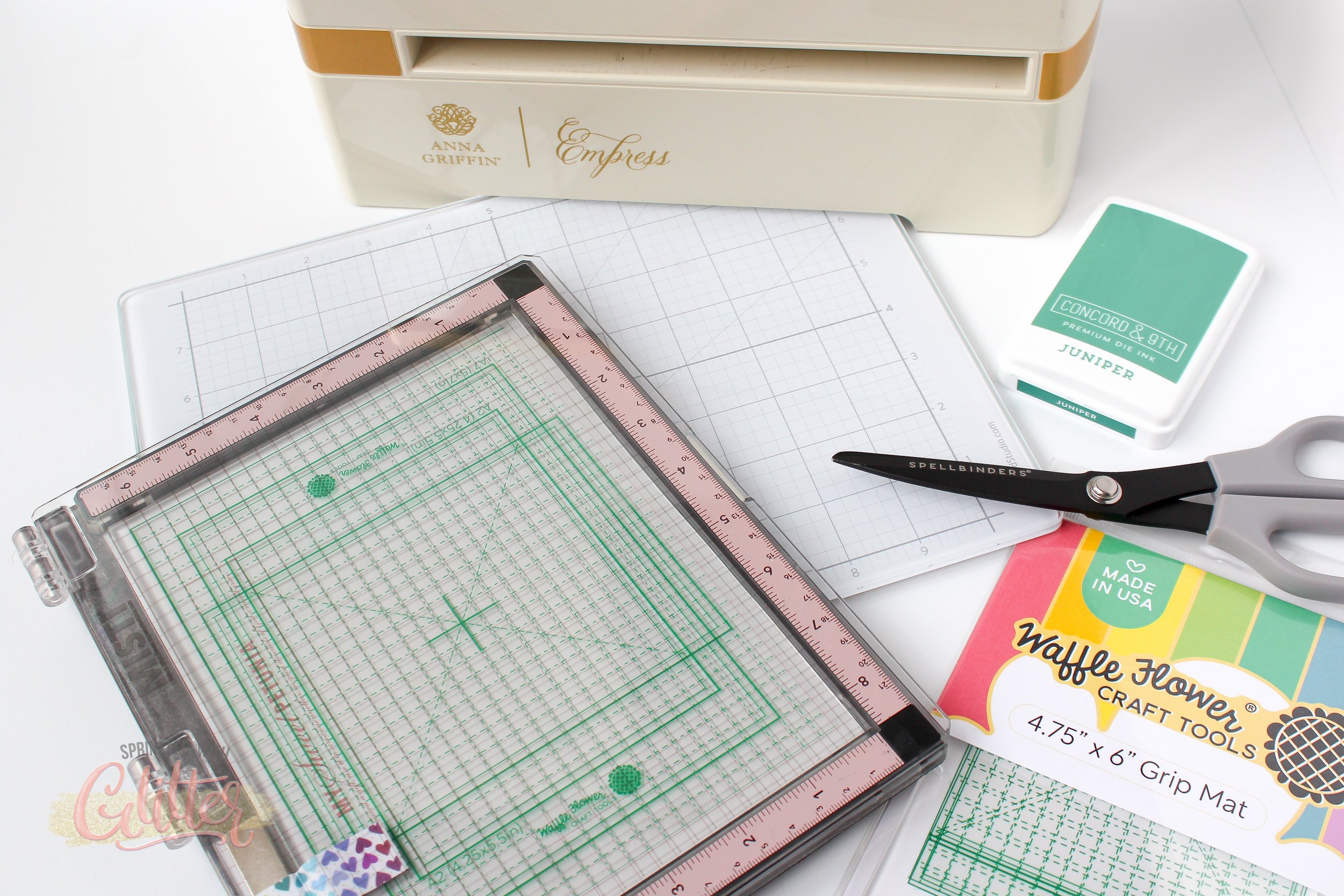 How To Place A Grip Mat In A MISTI Stamping Tool — Sprinkled With Glitter