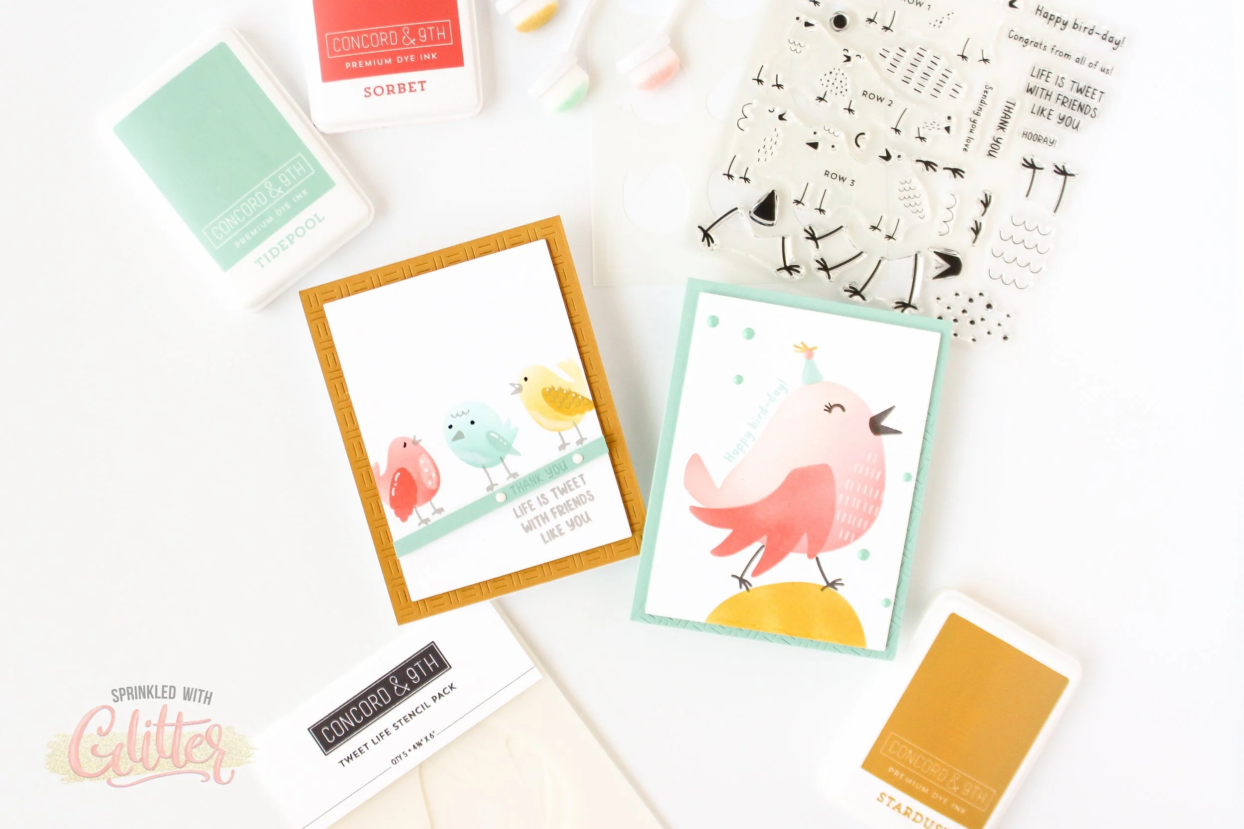 Quick and Easy Ink Blended Cards With The Tweet Life Bundle