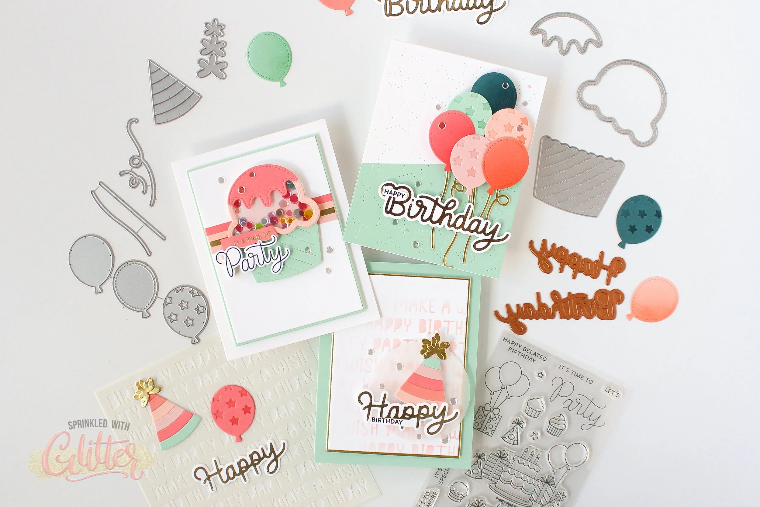 3 Cards With My Favorite Colors and Layouts - Pretty Pink Posh February 2024 Release Blog Hop Day 3