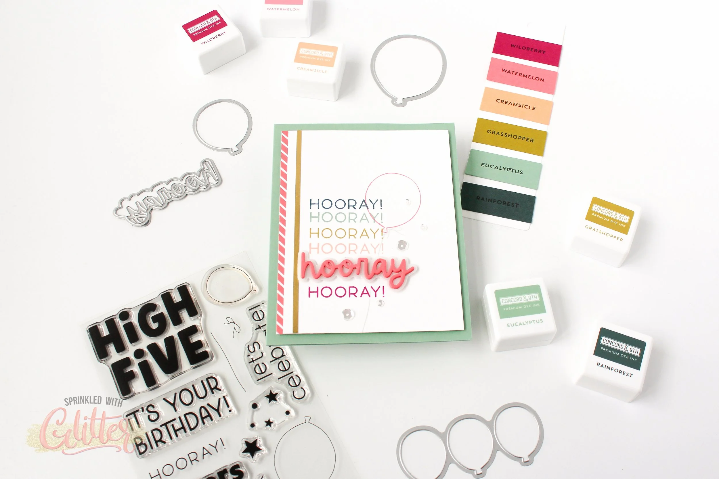 Colorful Repeat Stamping - A Simple Way To Add Lots Of Color