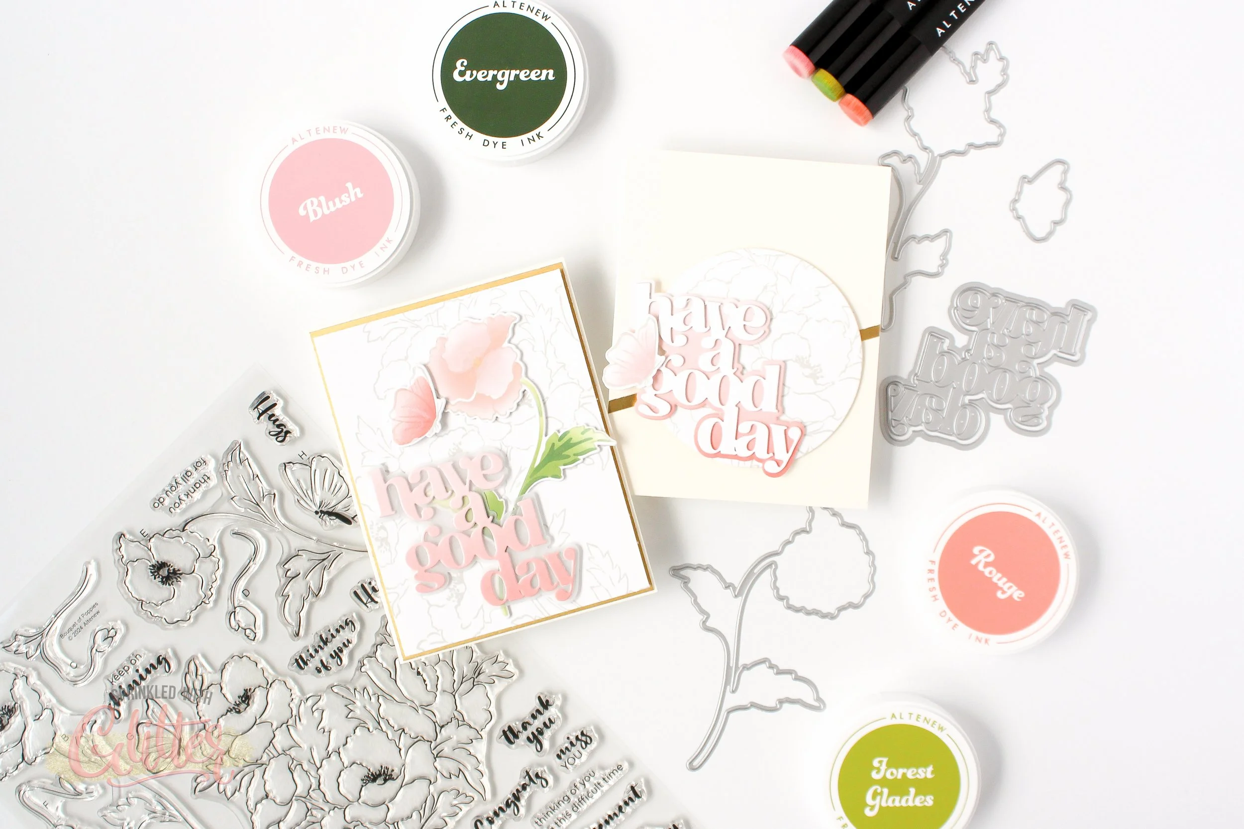 Creating Subtle Floral Backgrounds - This Is The Biggest Stamp Set I've Ever Seen