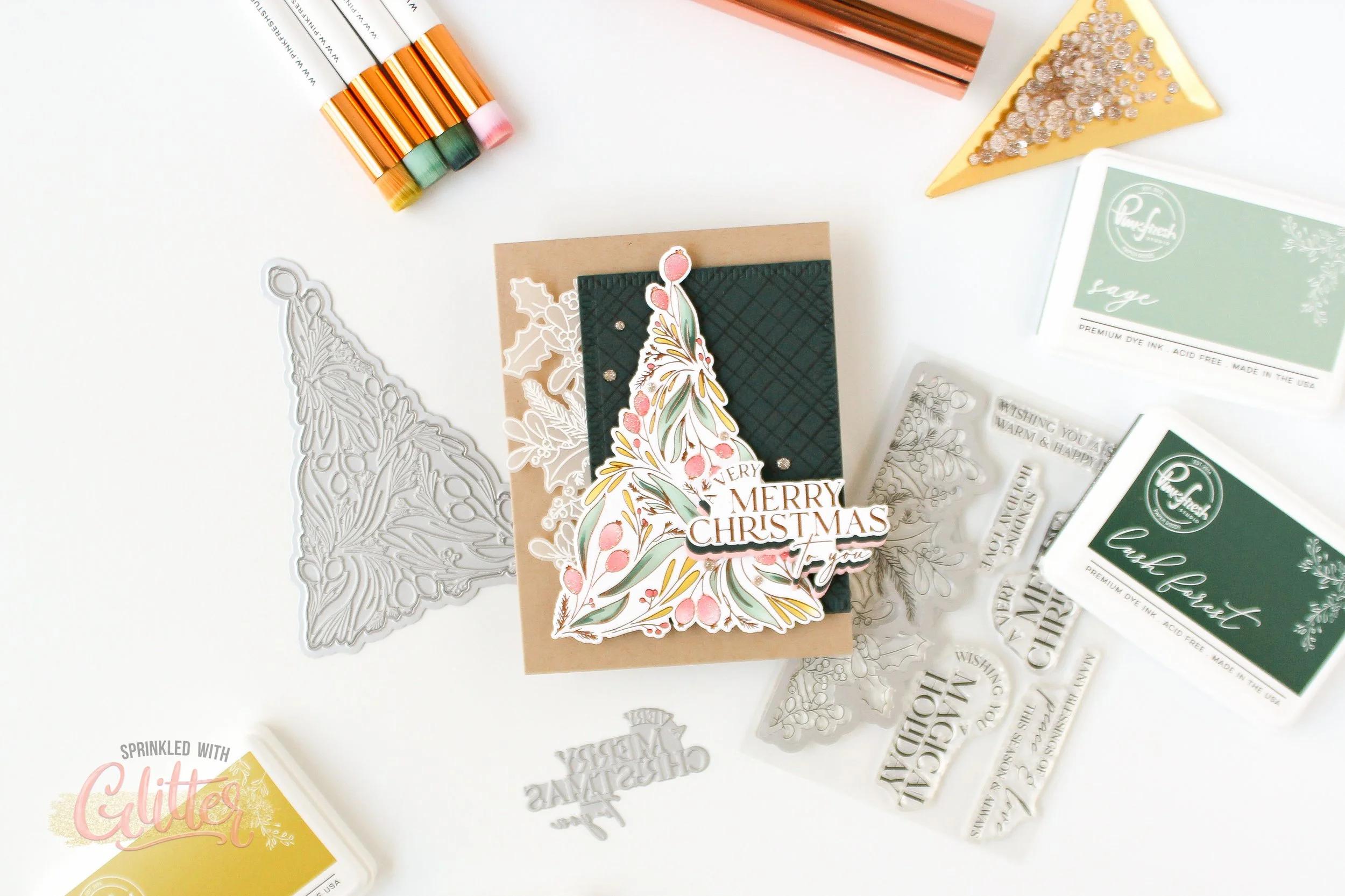 Adding Extra Shine To Foiled Images With Stencils