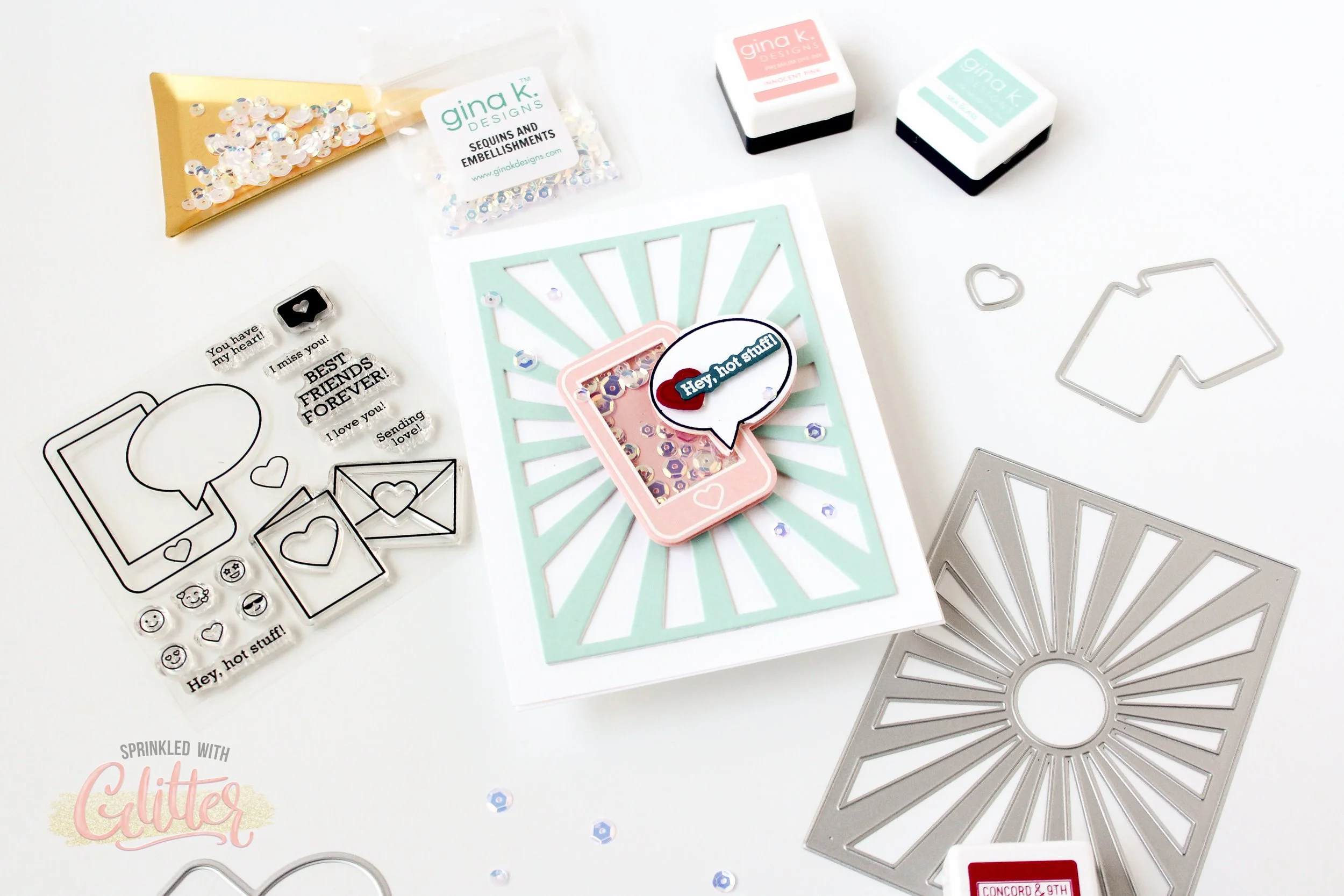 Catch The Live Stream Replay! Hot Stuff Shaker Card With Gina K Designs