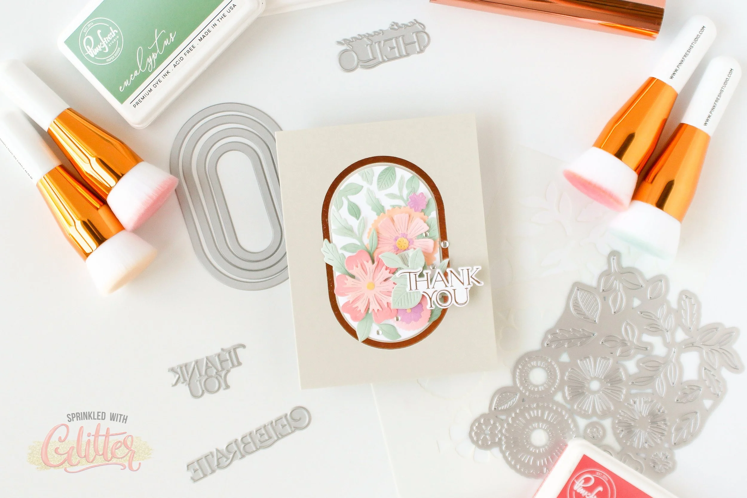 How To Use Pinkfresh Studio Garden Party Stencil Die Combo