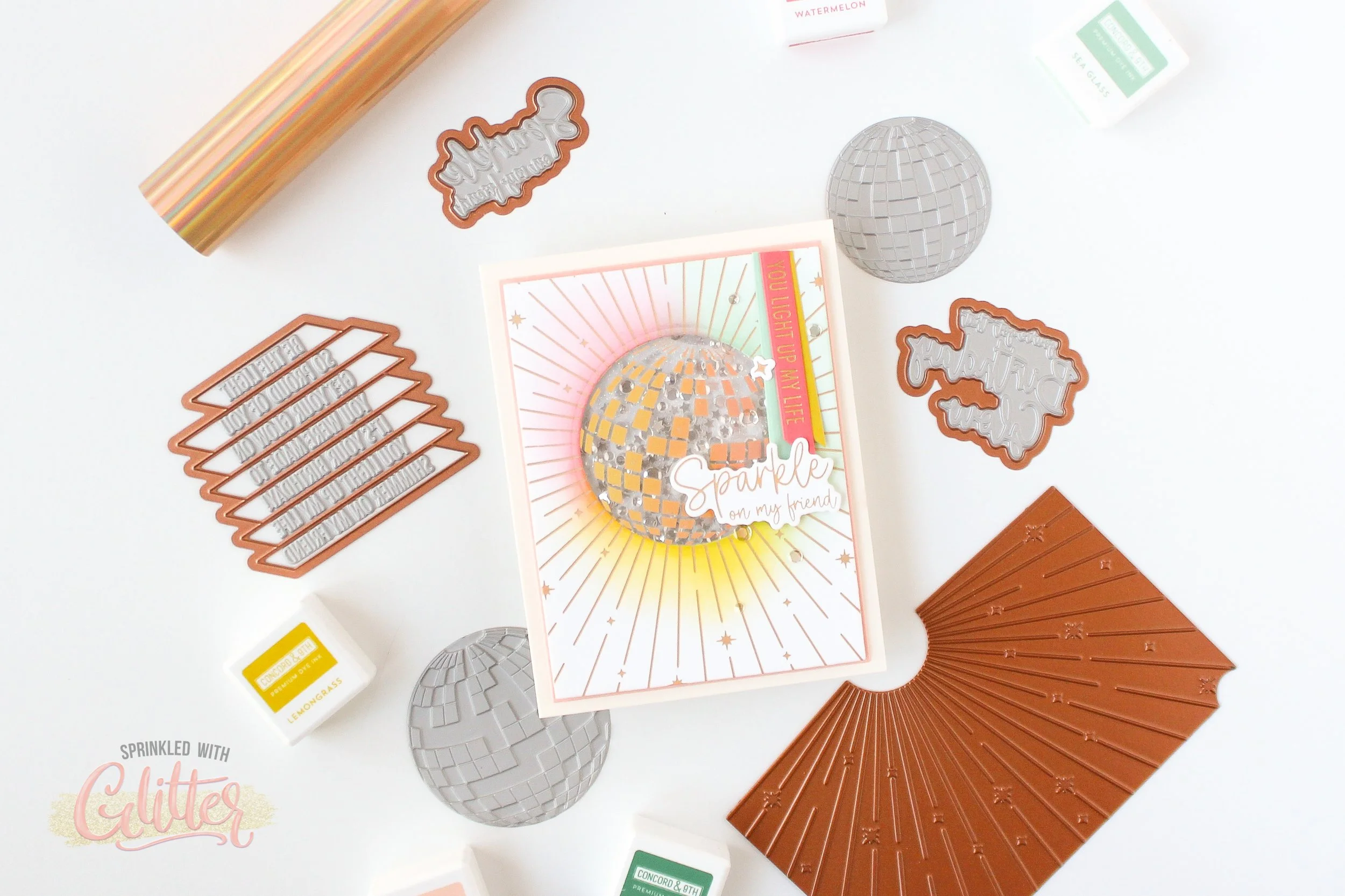 How To Hot Foil On Acetate Using Press Plates - Shine Bright Collection Inspiration Week