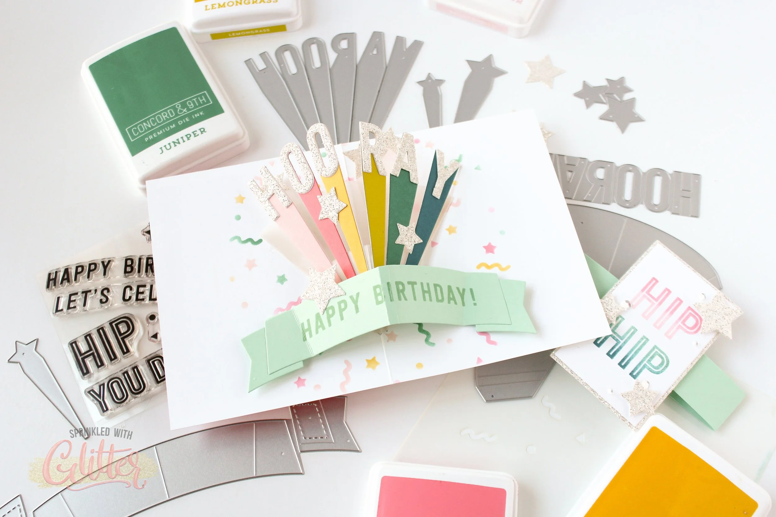 How To Create A Pop Up Burst Card With Pop Up Burst Base Dies - Concord and 9th December 2024 Release