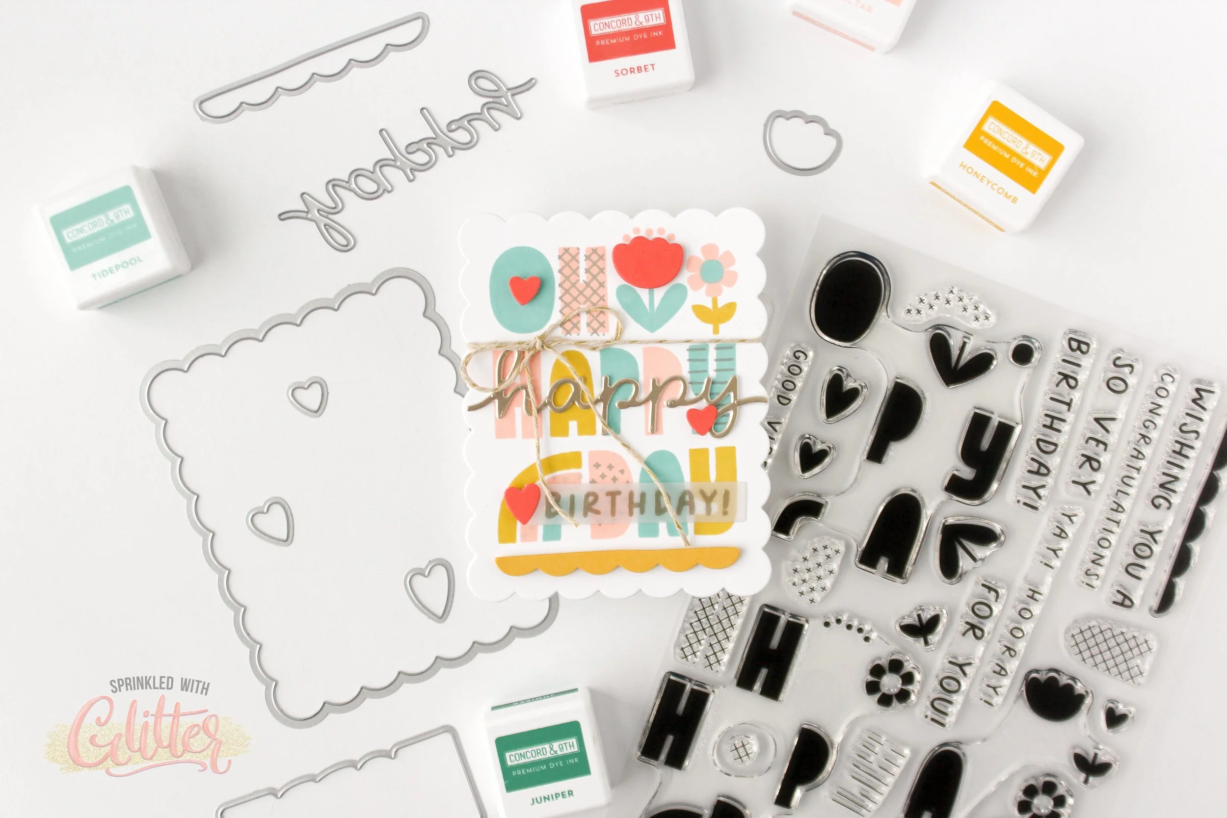 How To: Triple Step Stamping Featuring Concord &amp; 9th's Triple Step Happy Day
