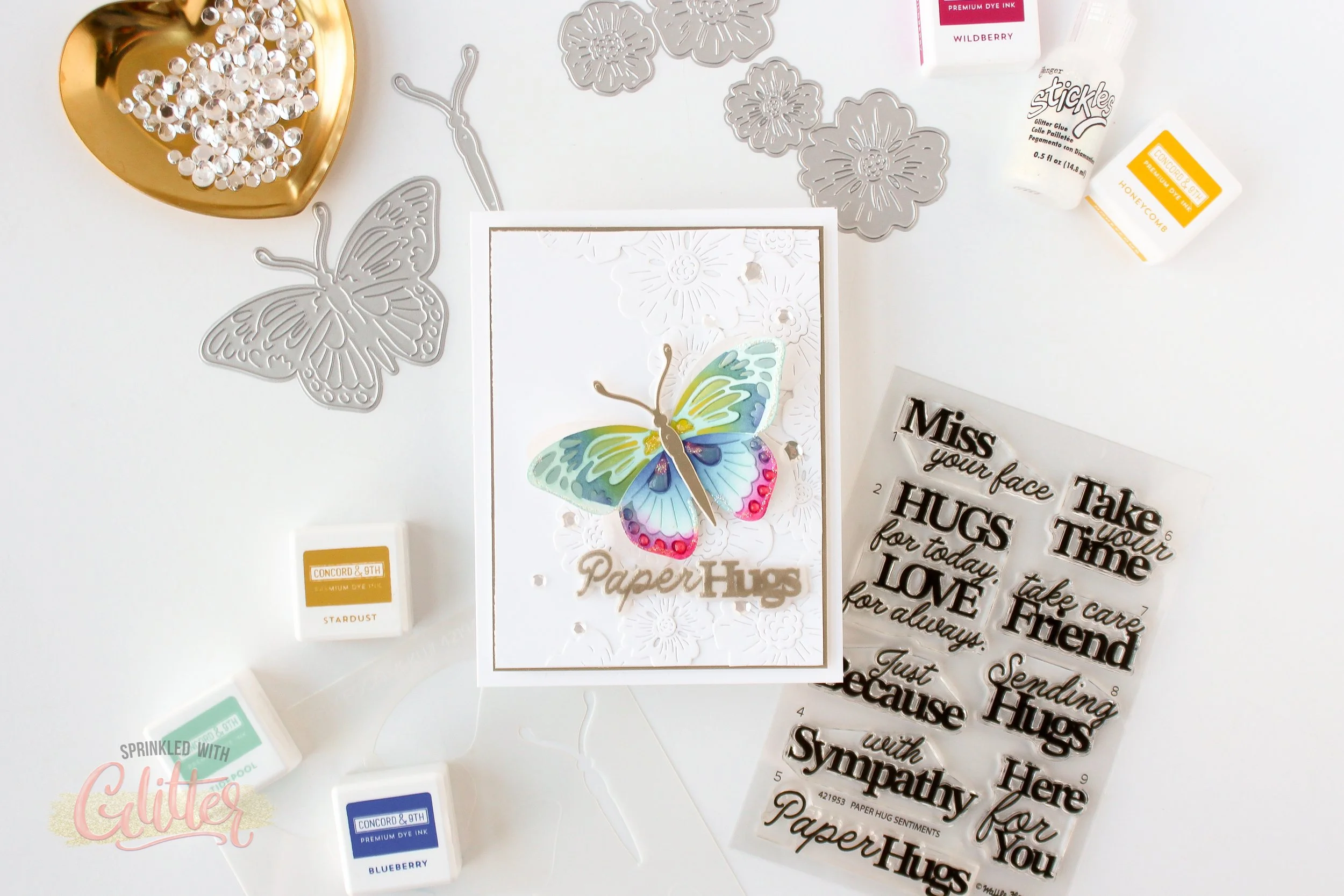 Tone-on-Tone Die Cut Background - Creating Tons of Texture With Simple Die Cuts