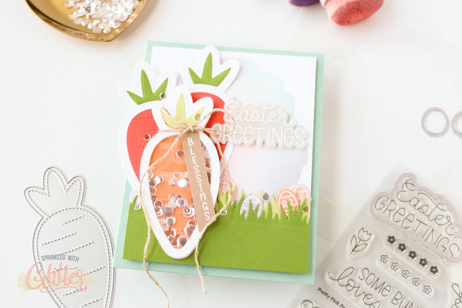 How To Create A Sweet Easter Shaker Card - Pretty Pink Posh March 2025 ...