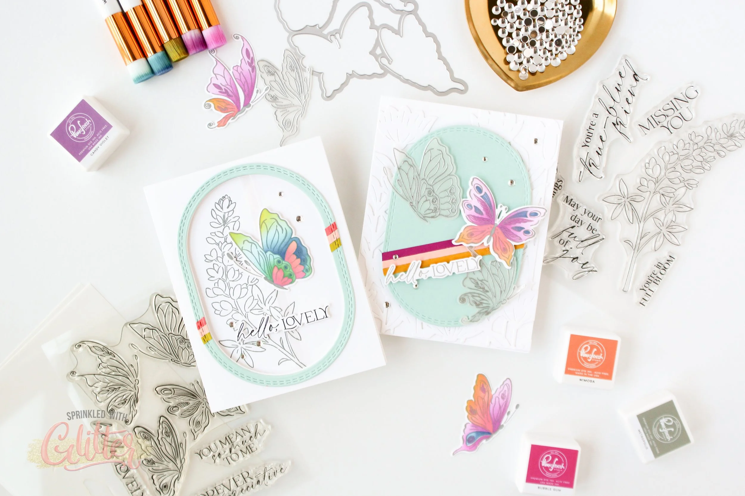 Floating Element Window Card - Pinkfresh Studio Good Times Release Blog Hop