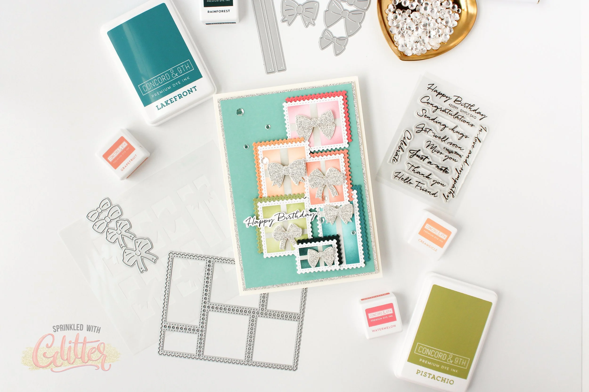 A Birthday Card Featuring Waffle Flower Crafts - Carissa Crafts Live LiveStream Replay