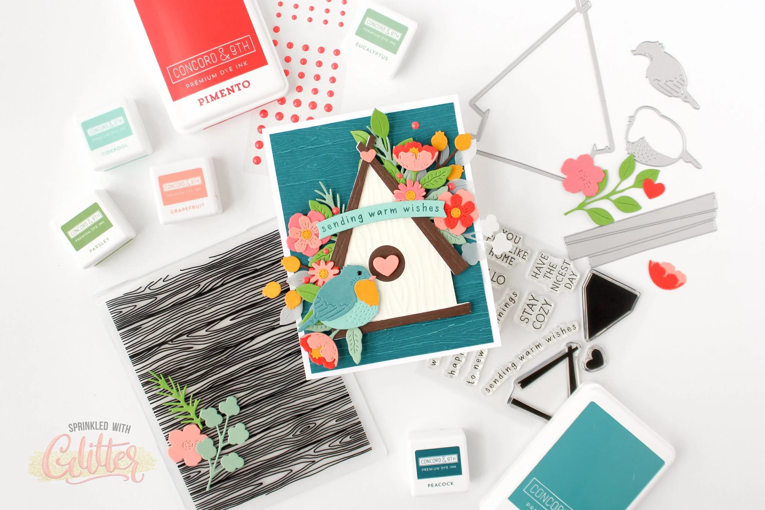 Carissa Crafts LiveStream Replay Featuring Concord &amp; 9th's Birdhouse Blossoms