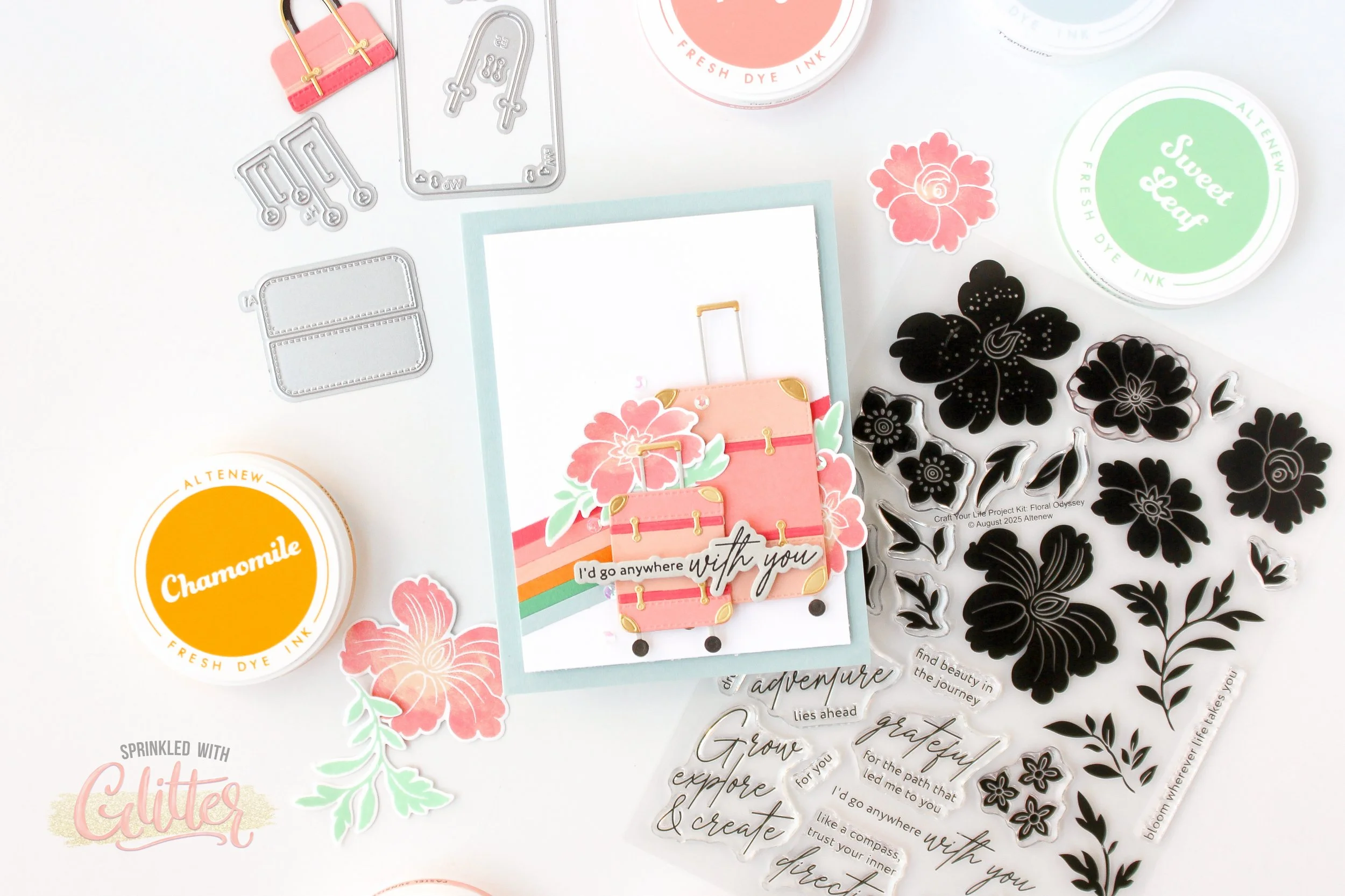 Fresh Summer Color Palette - Altenew August 2025 Release YouTube Video Hop