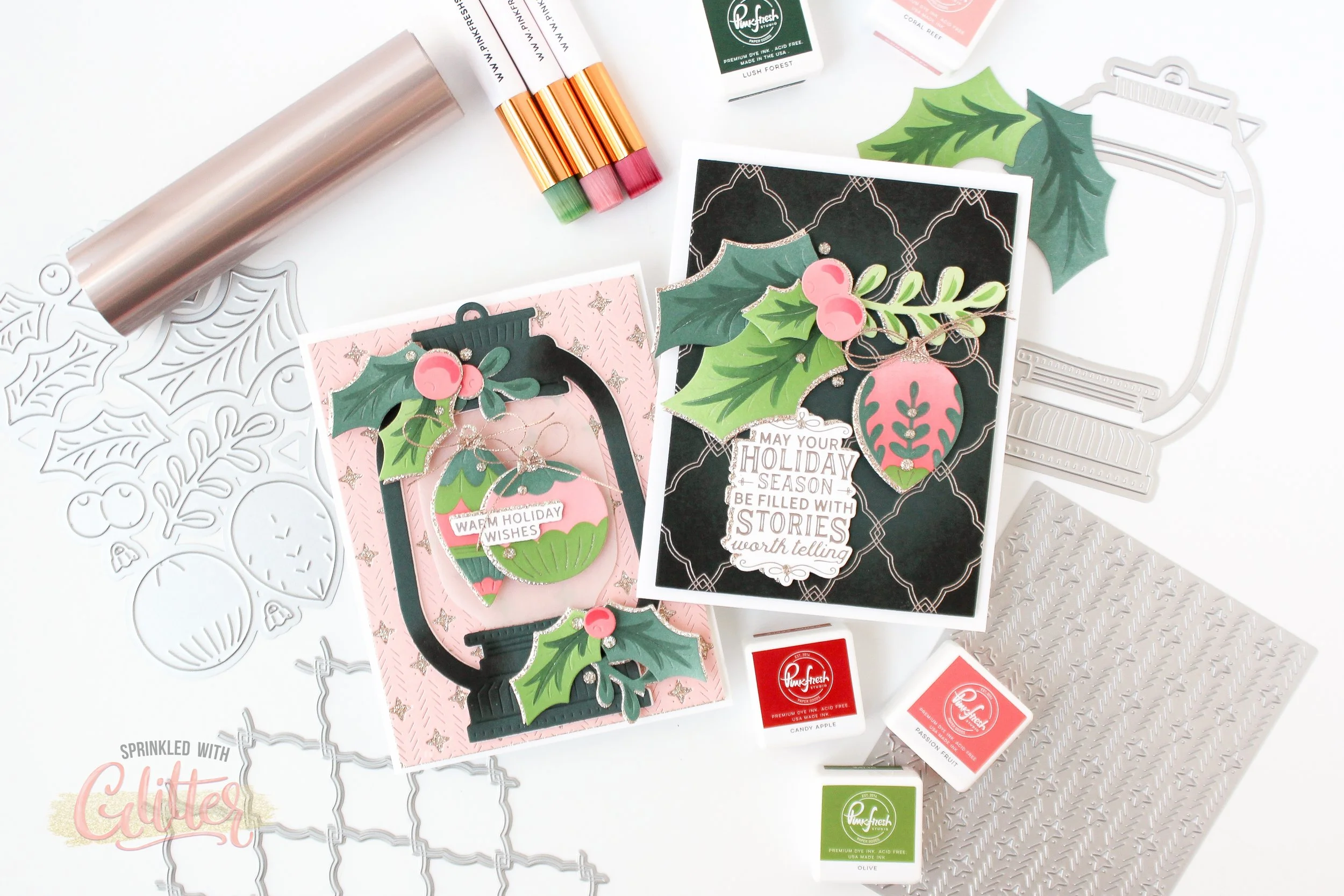 Adding A Hint Of Sparkle For The Holidays - Pinkfresh Studio Twinkle &amp; Tradition Release Blog Hop