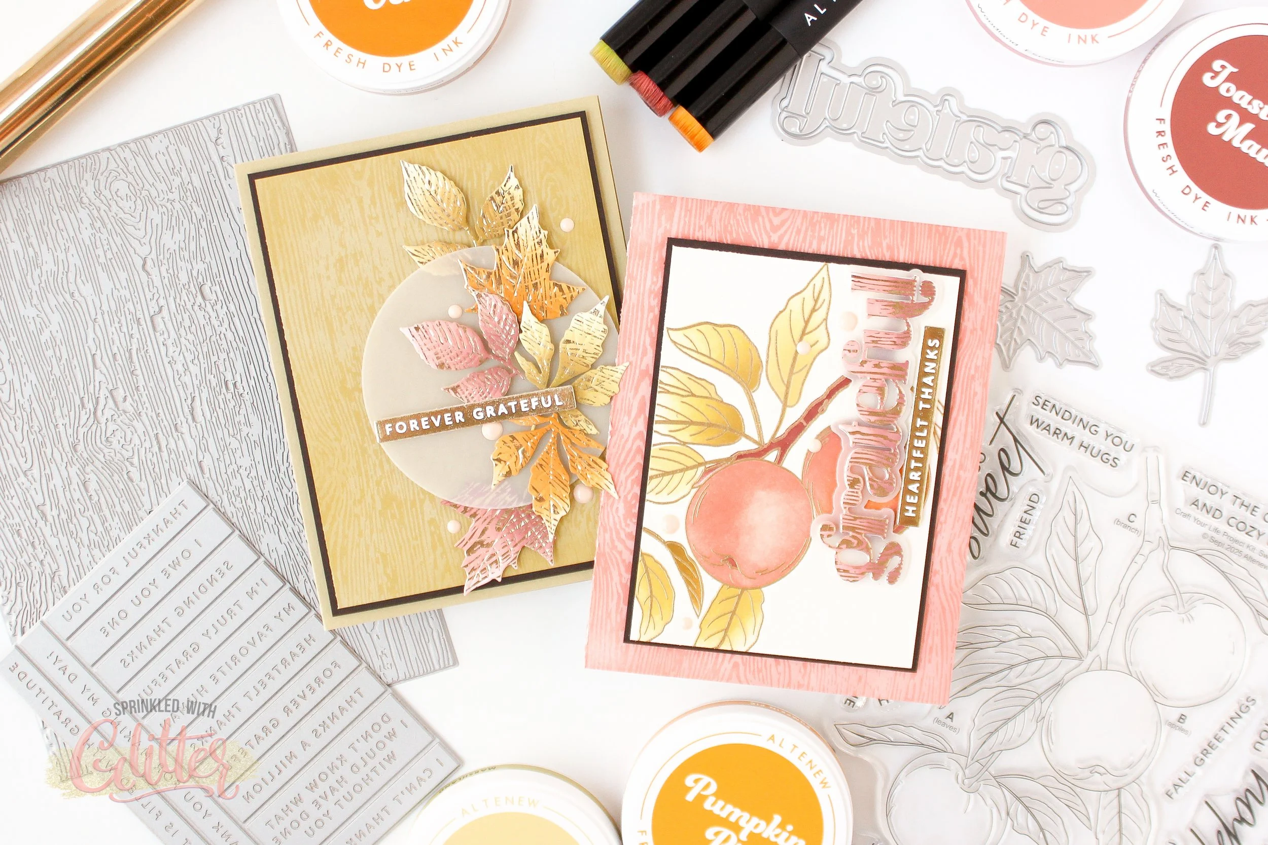 Beyond The Background - How To Use Large Press Plates To Add Shine and Texture To Die Cuts