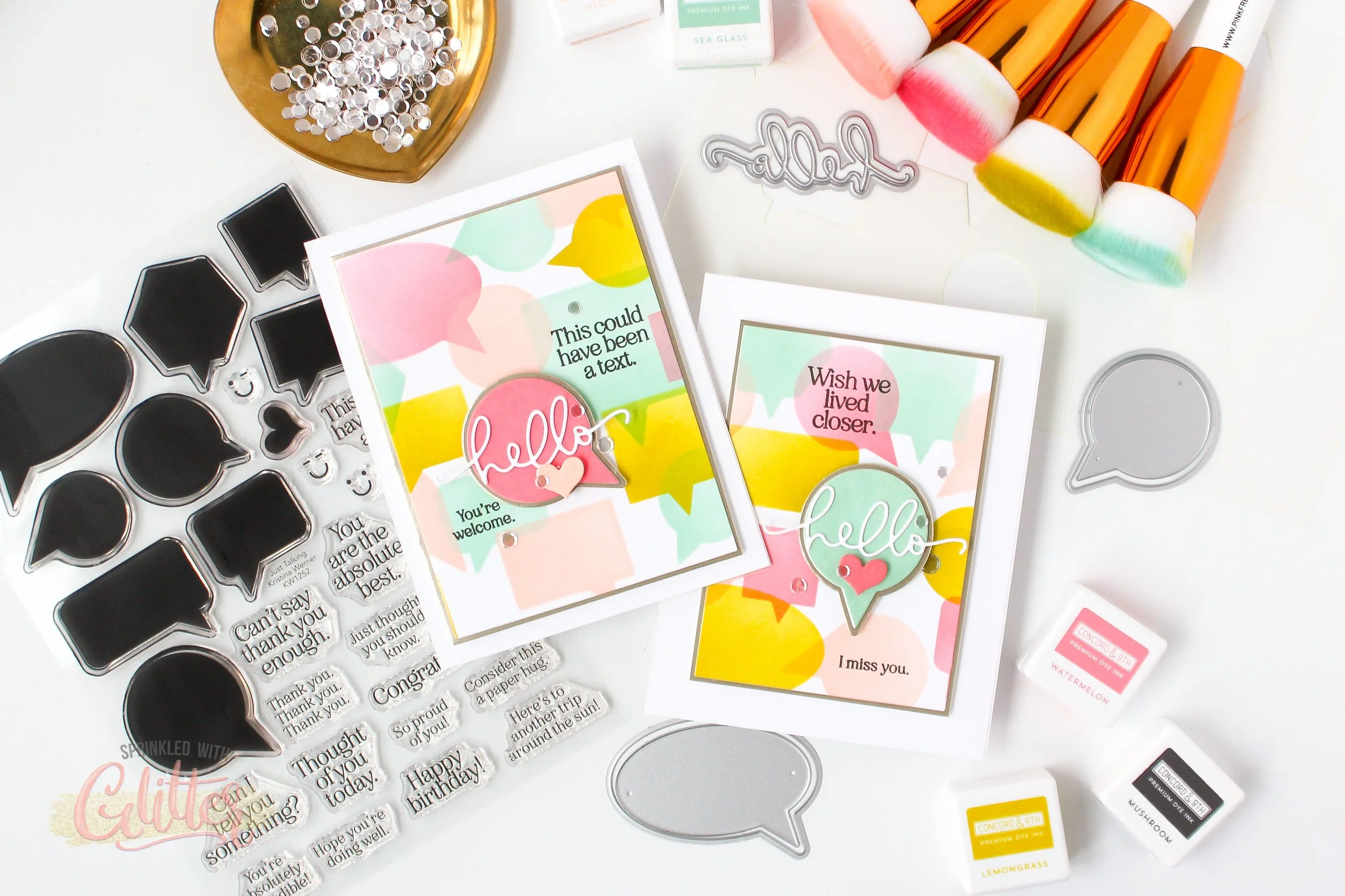 Simple Sets Series - Two For One Card Idea Featuring Just Talking From Kristina Werner