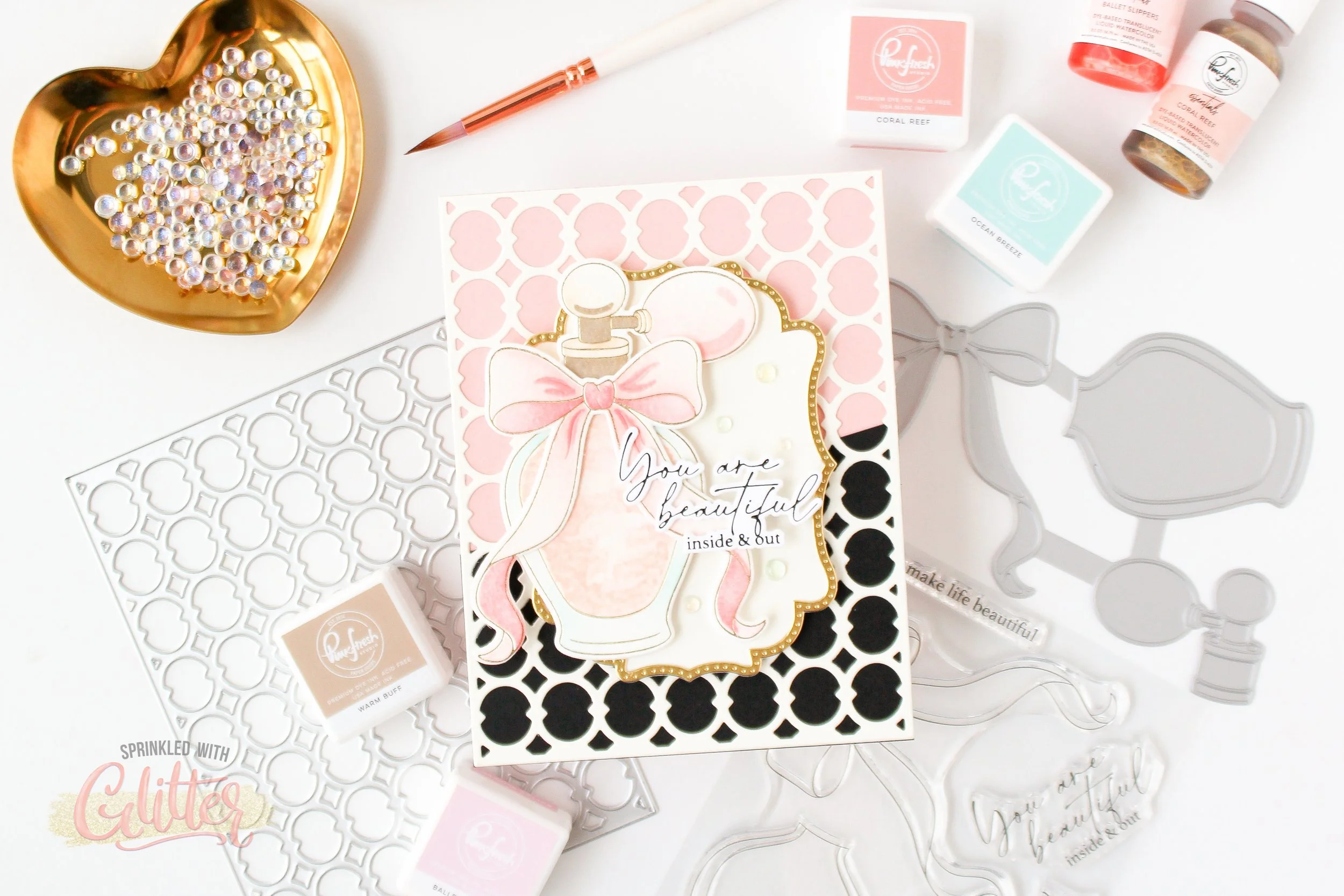 Watercoloring With Hot Foiled Images - Pinkfresh Studio Couture Edit Release Blog Hop