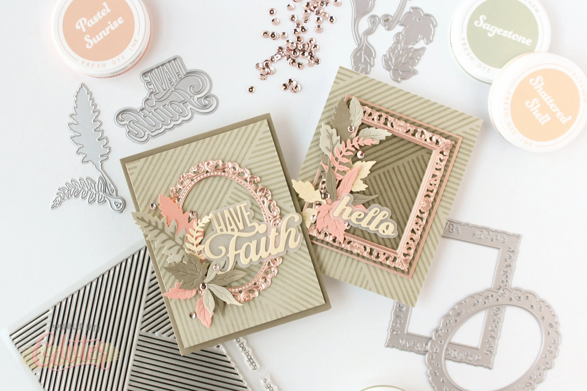 How To Create Faux Metal Frames For Your Cards