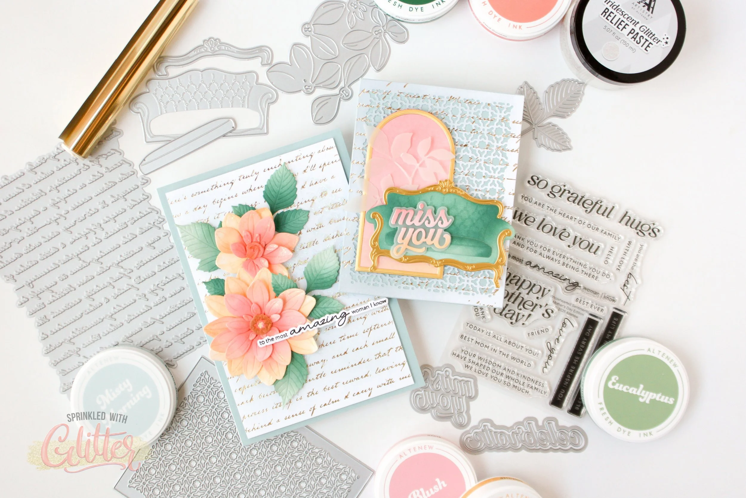 Layer Background Elements And Textures To Create Beautiful Card Projects - Altenew May 2026 Video Hop