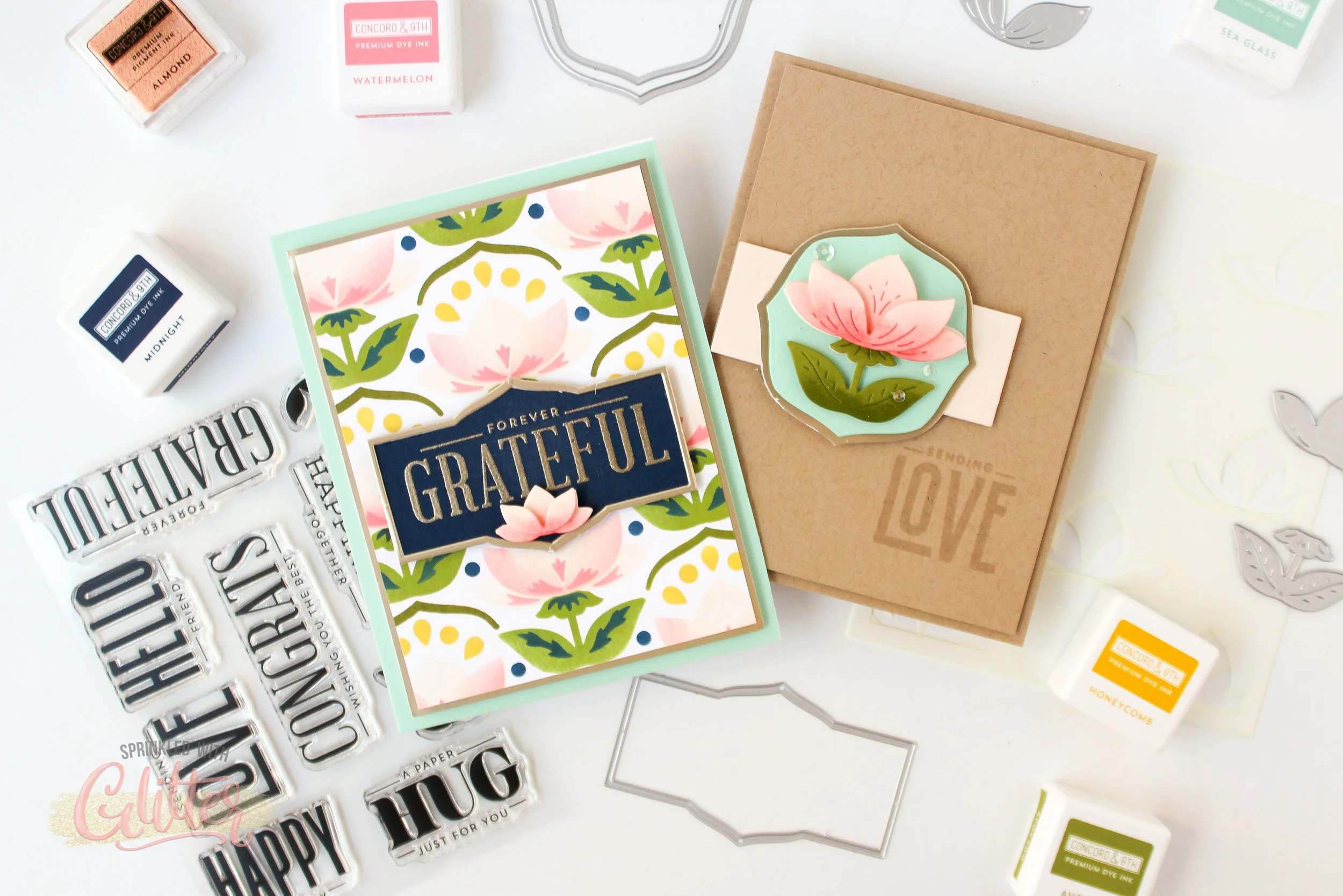 2 Gorgeous Cards + My NEW Favorite Ink Blending Combo | NEW Concord &amp; 9th Layered Lotus
