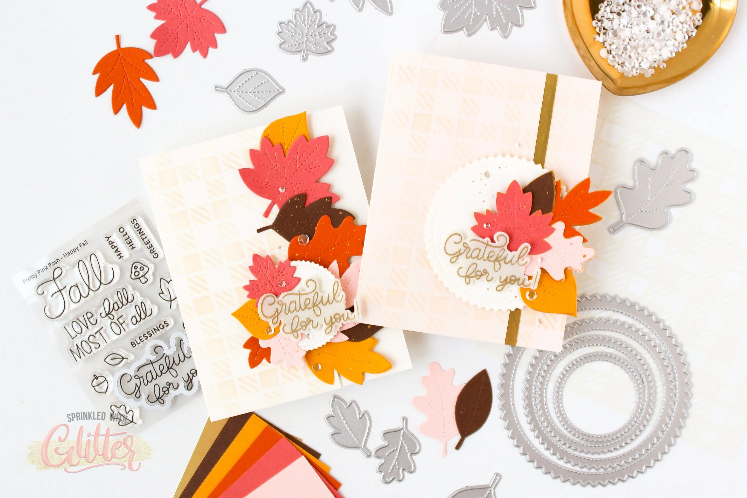 Make A Simple Shaped Edge Card Using Die Cuts - Pretty Pink Posh September Release Video Hop