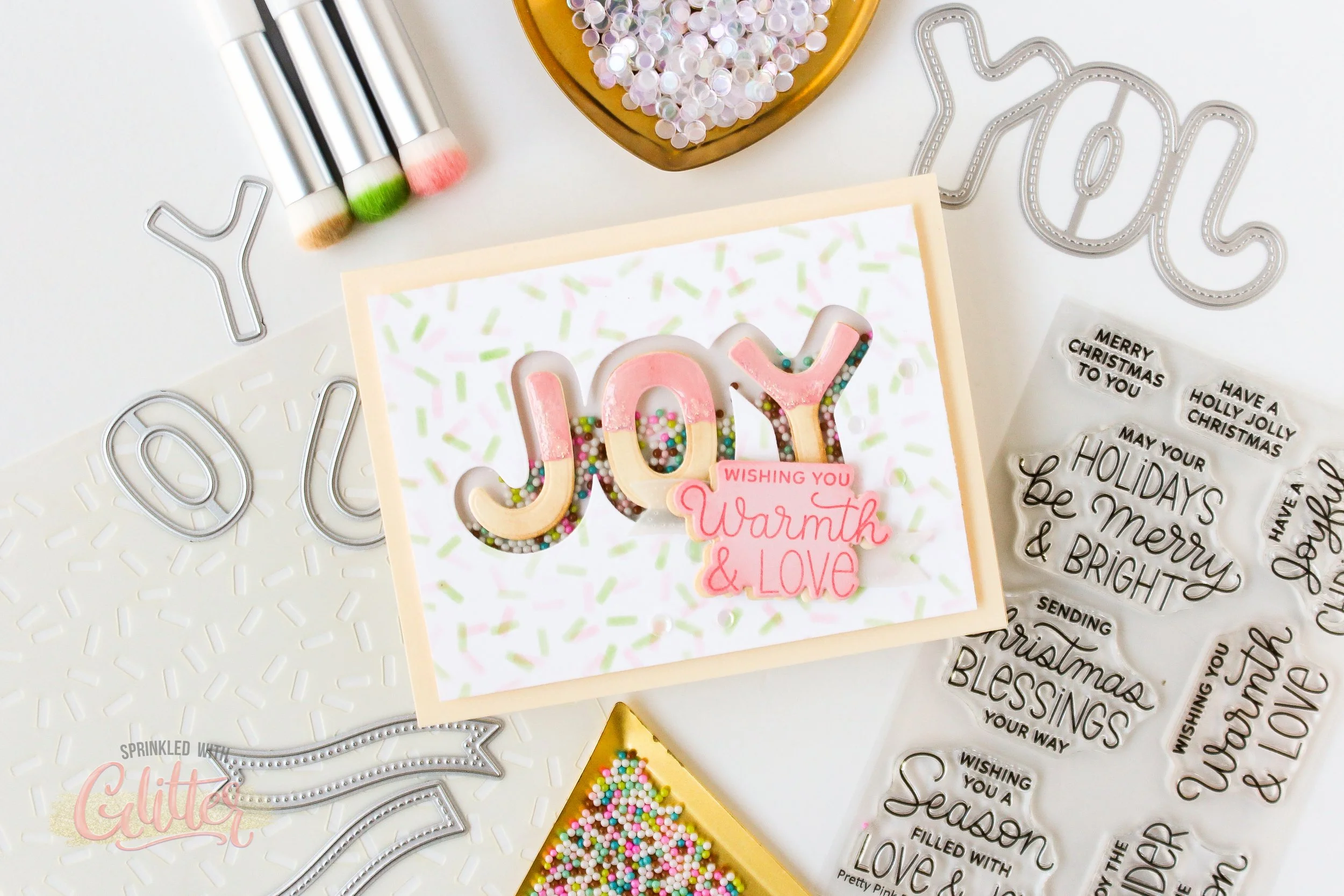Simple Sweet Holiday Shaker Card Featuring Pretty Pink Posh - October 2026 Release Video Hop
