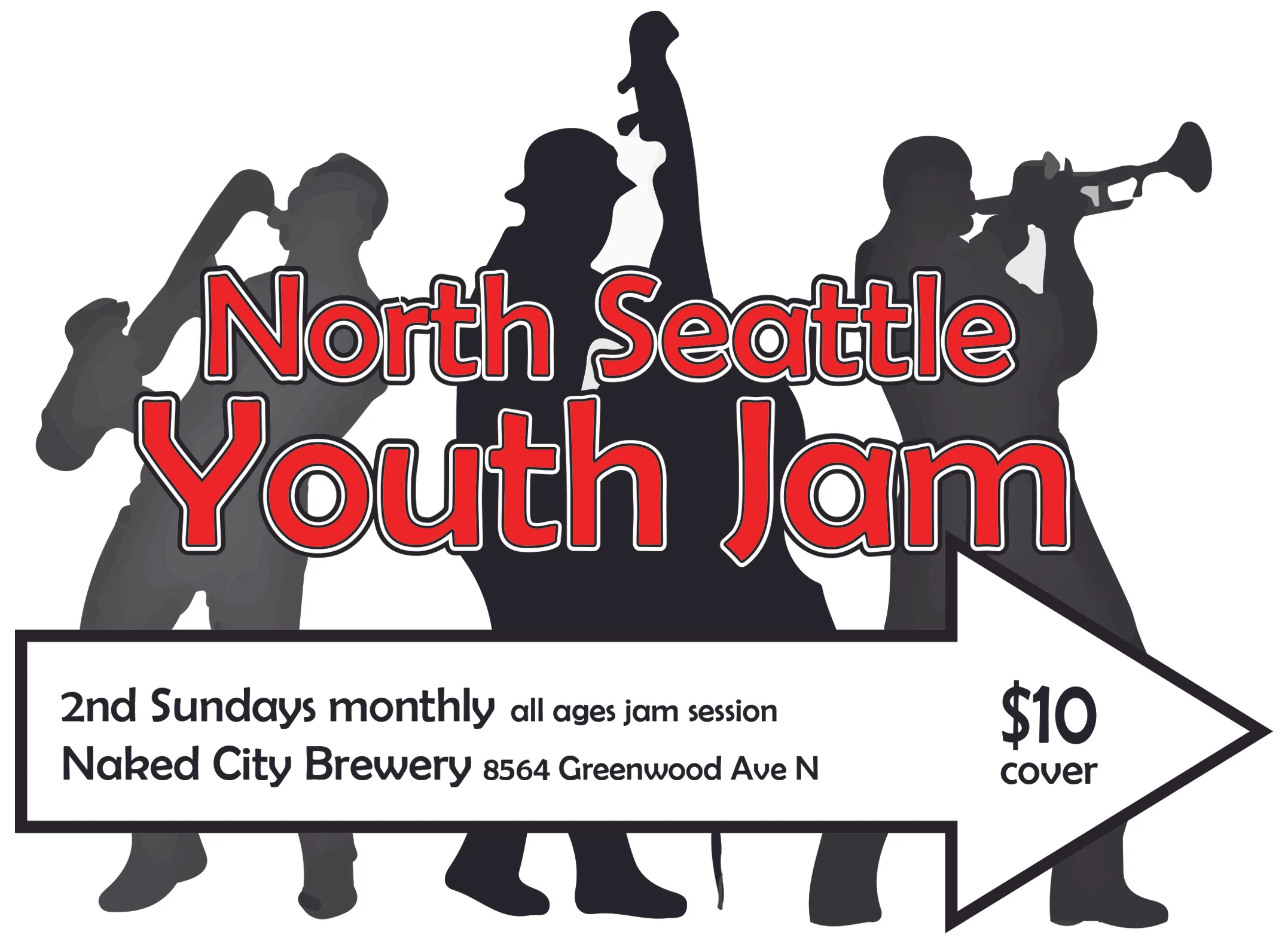 This is an all-ages open mic jam session geared towards the under 21 crowd. Bring your Real Book, play jazz standards and work on improvisation in a fun and supportive environment. Instrumentalists, vocalists, tap dancers and jazz fans welcome! Professional host trio includes Cliff Swiggett-trombone, Nelda Swiggett-piano, Anna Doak-bass, Randy Doak-drums. Table seating and full dinner menu available. $10 cover What to expect: Drums, keyboard, upright bass, microphone, bass and guitar amps available for your use. Participants will sign in on a clipboard at the door. List your name, instrument and at least one jazz standard you know and would like to play. If your piece is not in the Real Book bring 3 copies of it. If you are a vocalist bring charts in your key. Invite your friends, play music, order food, have fun! Questions? Contact Anna Doak, (206) 784-6626 or email thebasschurch@aol.com Not sure what you want to play? Here is a sample list of pieces from past sessions. All Blues, All Of Me, Autumn Leaves, Black Orpheus, Blue Bossa, Blues By Five, Body & Soul, C Jam Blues, Footprints, Cherokee, I Could Write A Book, My Funny Valentine, There Is No Greater Love, There Will Never Be Another You, Someday My Prince Will Come, Song For My Father, Stella by Starlight Return to EVENTS