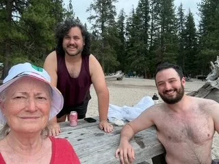 Swimming at Lake Wenatchee
