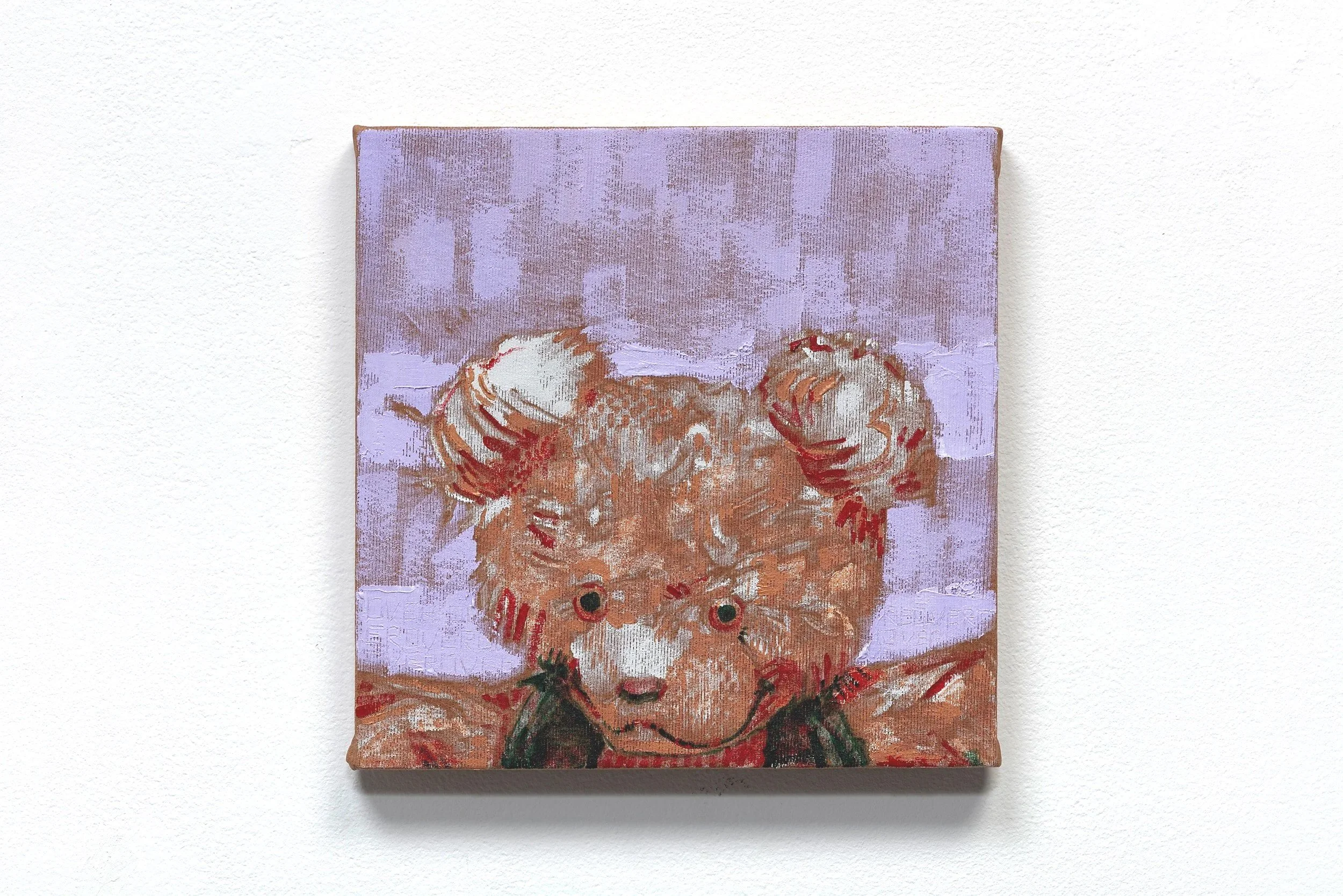12x12 in, Oil on Cotton Knit