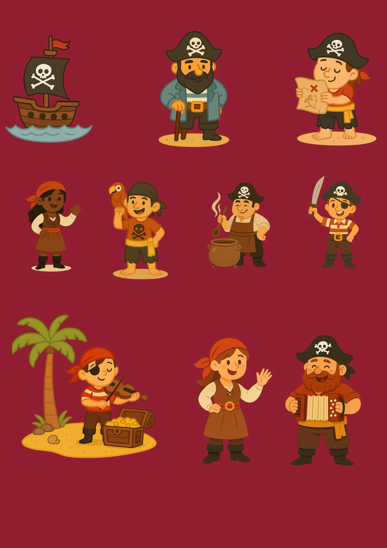 Stickers pirates