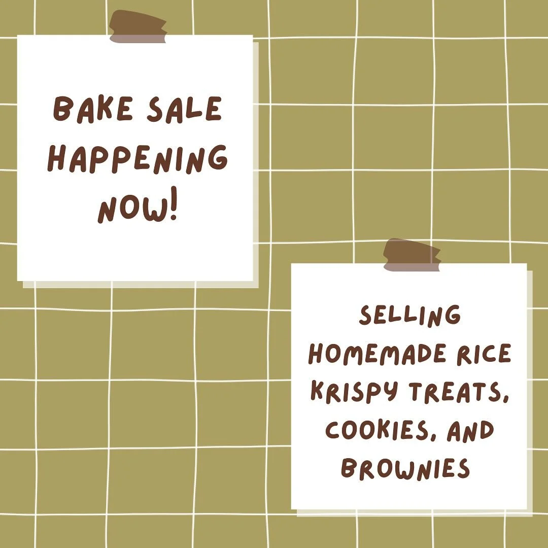 Bake sale happening NOW in the District Basement! Come pick up a sweet treat made by our very own members and donate to help fund our projects! 🌍 Hope to see you there!