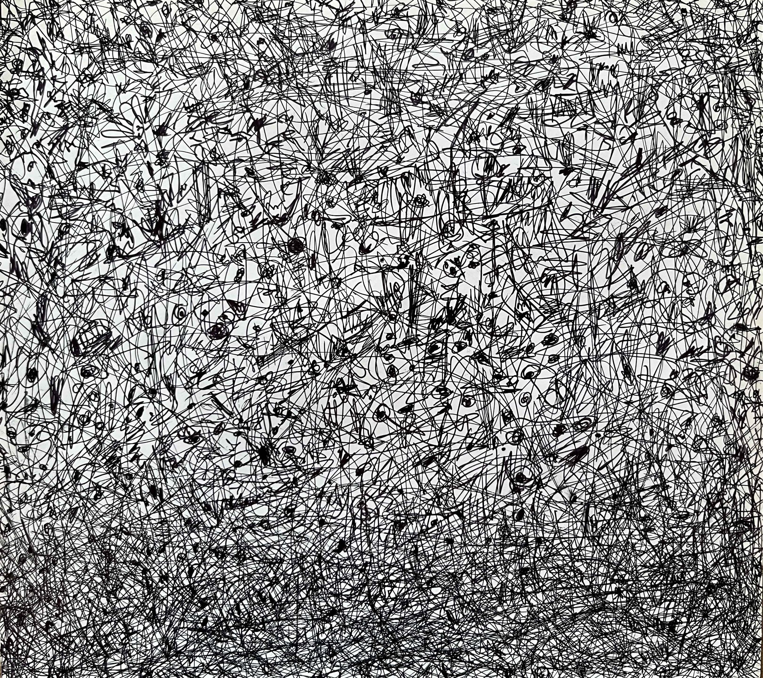 "Note to Self" 2024 Ink on Paper - 8” x 9”
