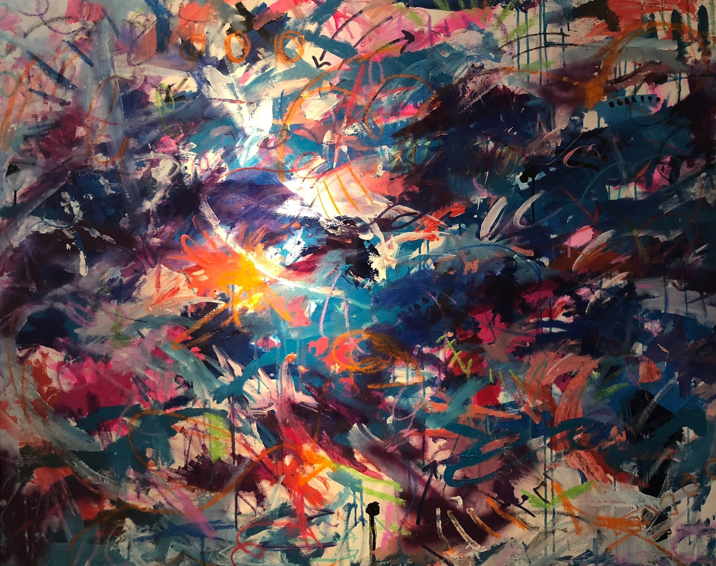 “In the Clouds” in the private collection of Glenn & Heather Williams.
