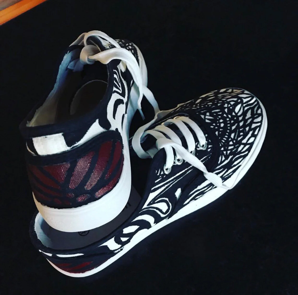 custom painted tennis shoes