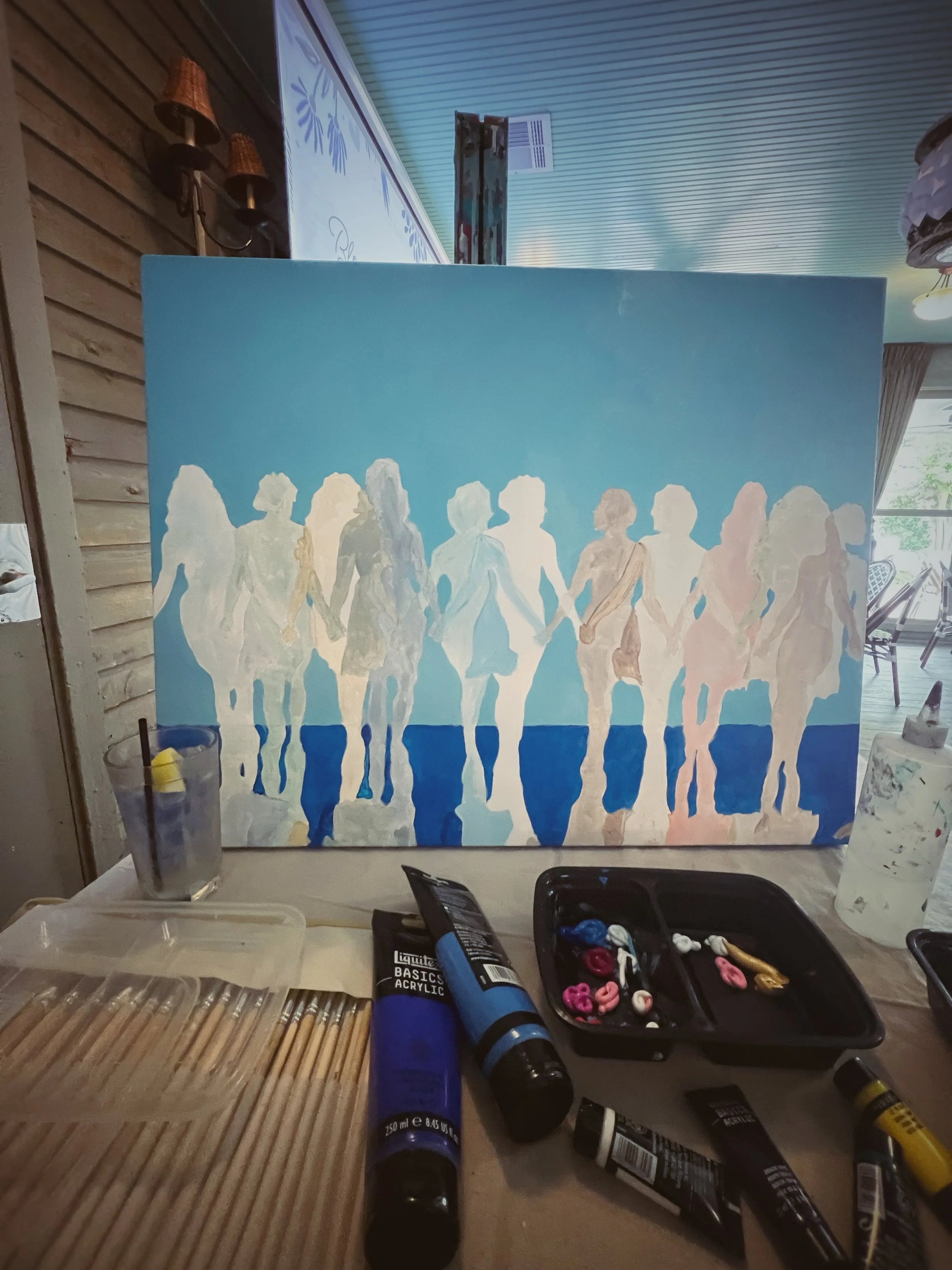 Blooming in Her Season : Art Preparation for Live Painting